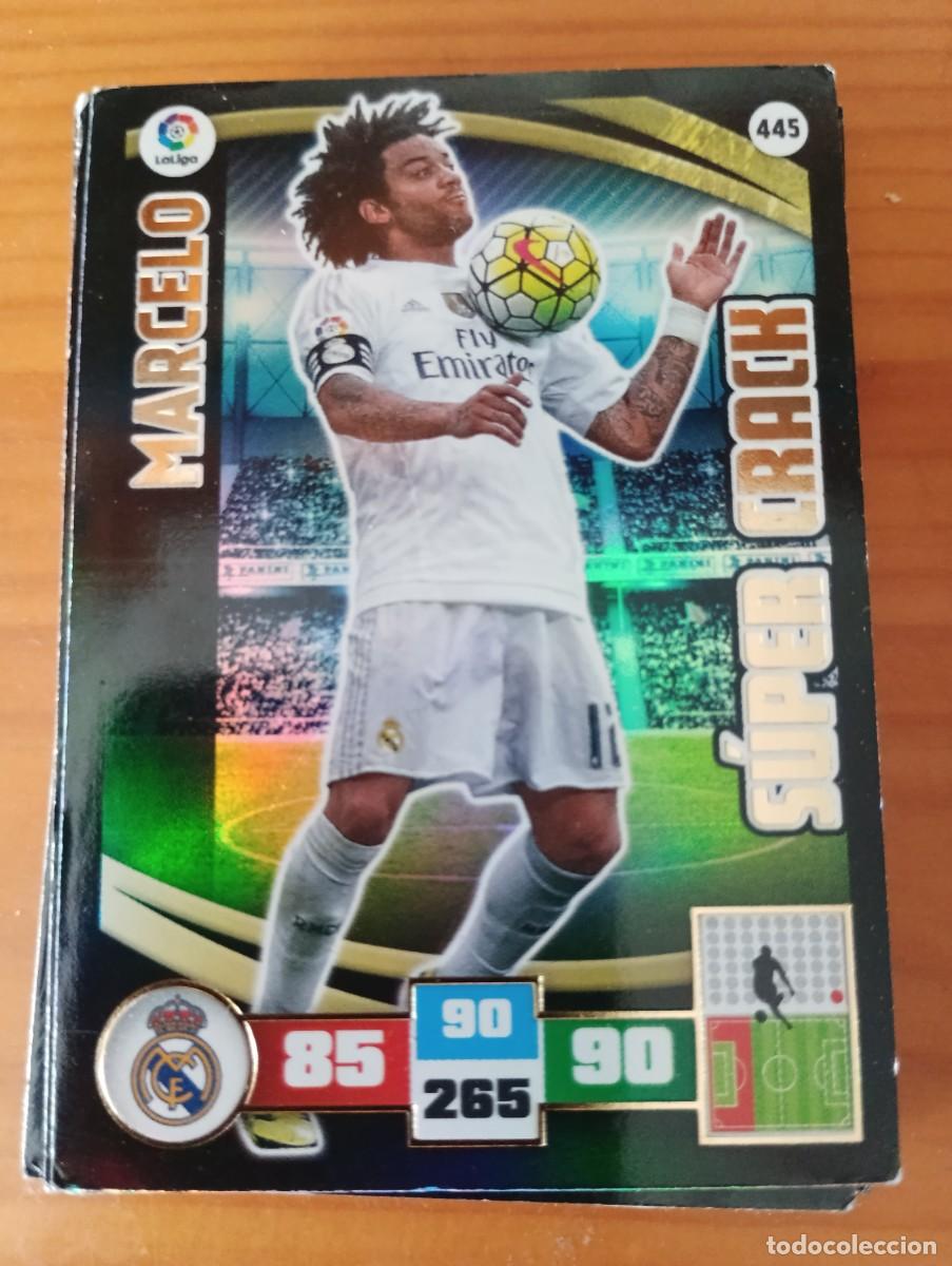 Cromos de f&uacute;tbol: ADRENALYN 2015 2016 15 16 PANINI MARCELO N&ordm; 445 SUPER CRACK REAL MADRID