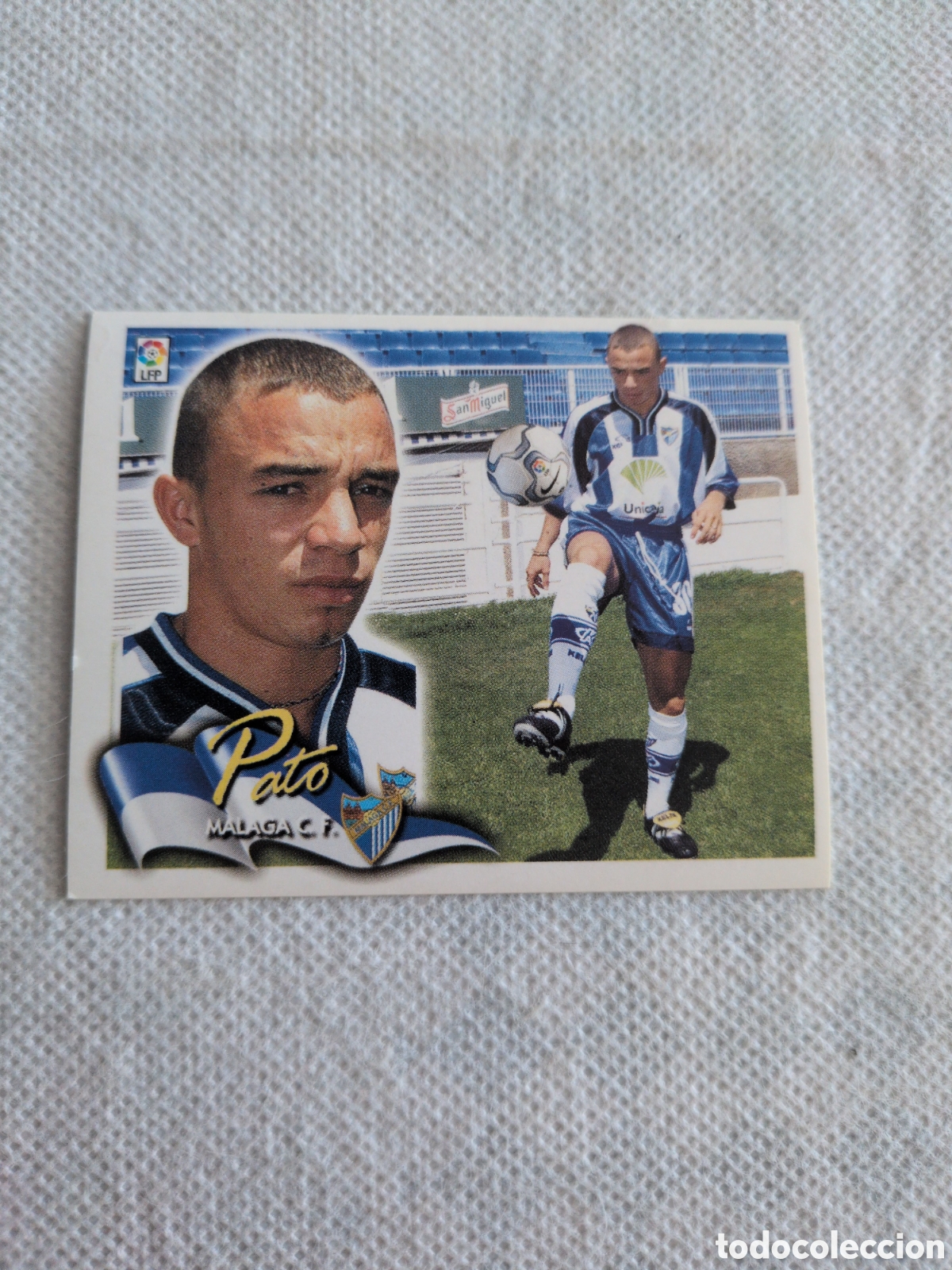 Cromos de f&uacute;tbol: M&aacute;laga - Pato - Fichaje n&ordm; 7 - Ediciones Este Liga 2000-2001, 00-01 - Nunca Pegado