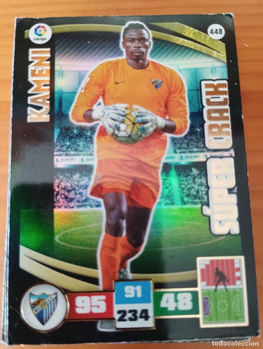 Cromos de f&uacute;tbol: ADRENALYN XL 2015 2016 N&ordm; 448 KAMENI MALAGA SUPER CRACK PANINI LIGA 15 16