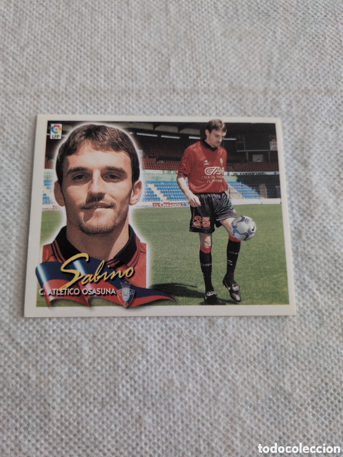 Cromos de f&uacute;tbol: Osasuna - Sabino - Fichaje n&ordm; 10 - Ediciones Este Liga 2000-2001, 00-01 - Nunca Pegado