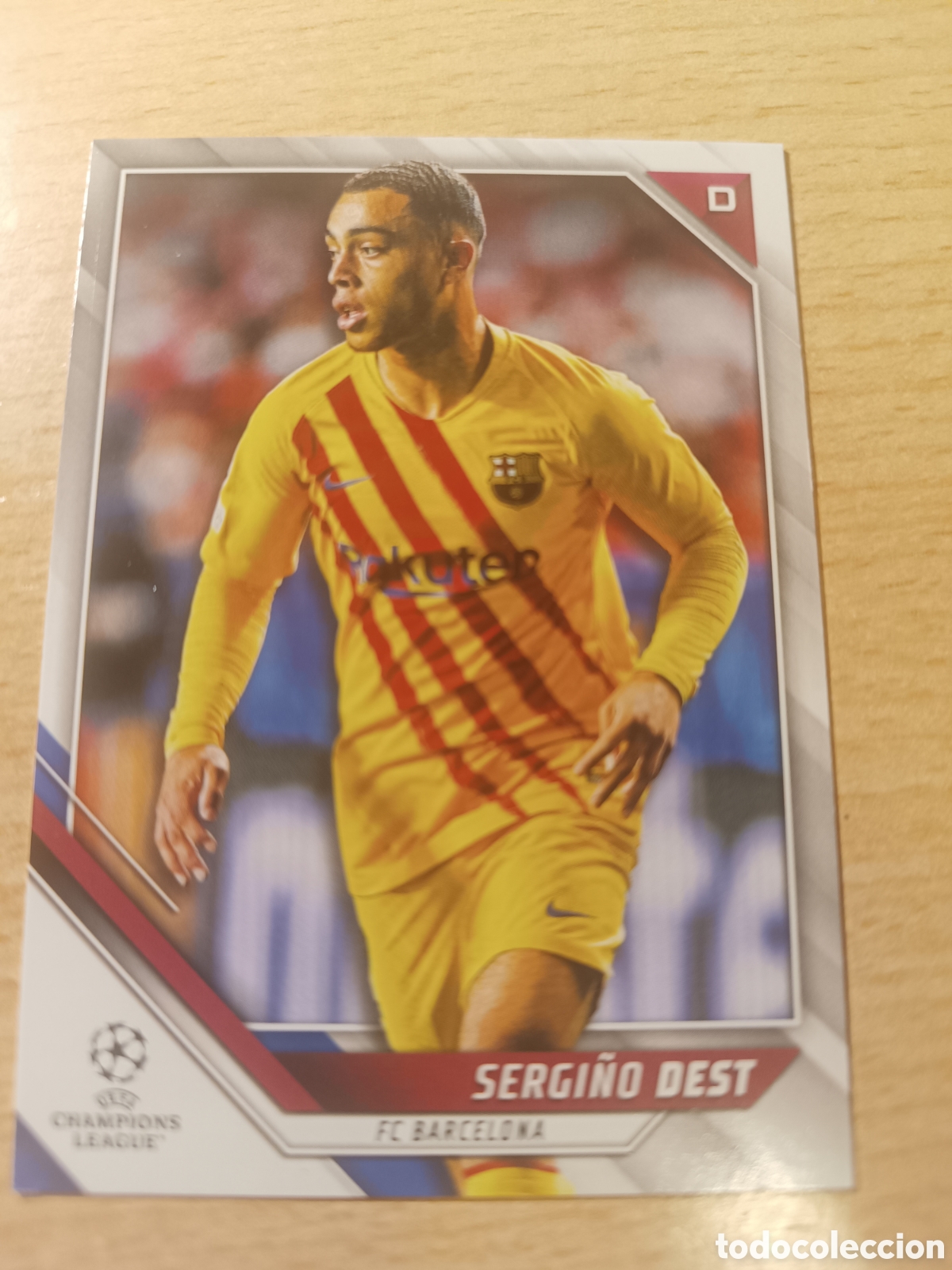 Cromos de f&uacute;tbol: 111 SERGI&Ntilde;O DEST FC BARCELONA UCC FLAGSHIP 2021 2022 21 22