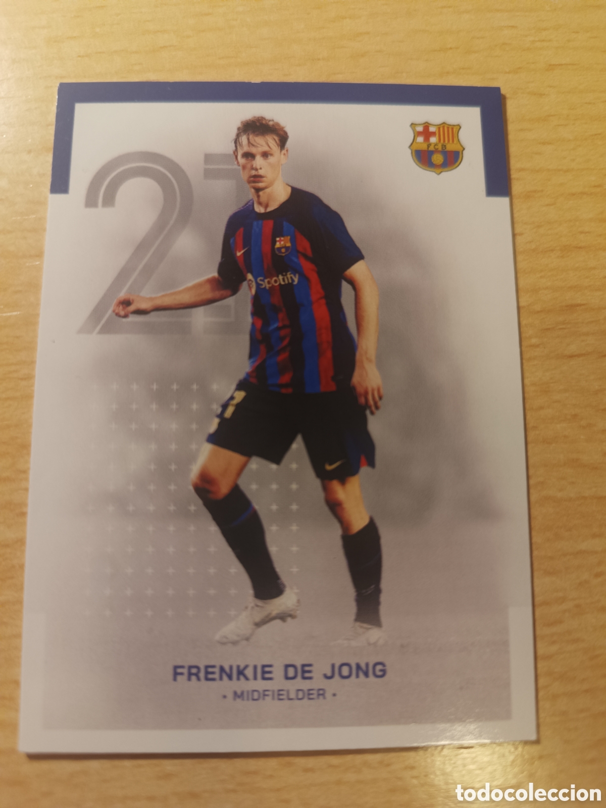 Fu&szlig;ball-Sticker: 9 FRENKIE DE JONG FC BARCELONA TEAM SET 2022 2023 TOPPS 22 23