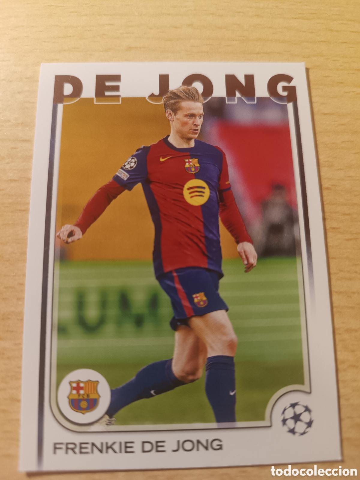 Cromos de f&uacute;tbol: 172 FRENKIE DE JONG FC BARCELONA UCC FLAGSHIP 2024 2025 TOPPS 24 25