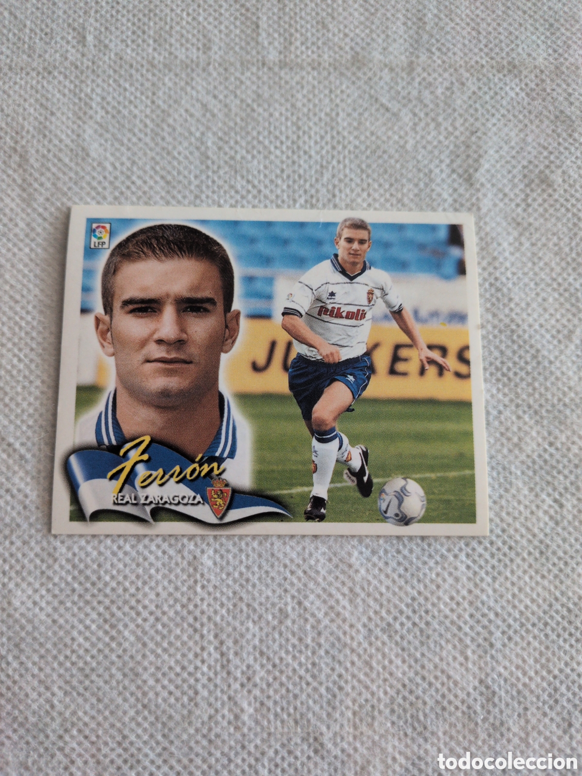 Cromos de f&uacute;tbol: FERRON ZARAGOZA LIGA ESTE 2000 2001 00 01 NUNCA PEGADO SIN PEGAR