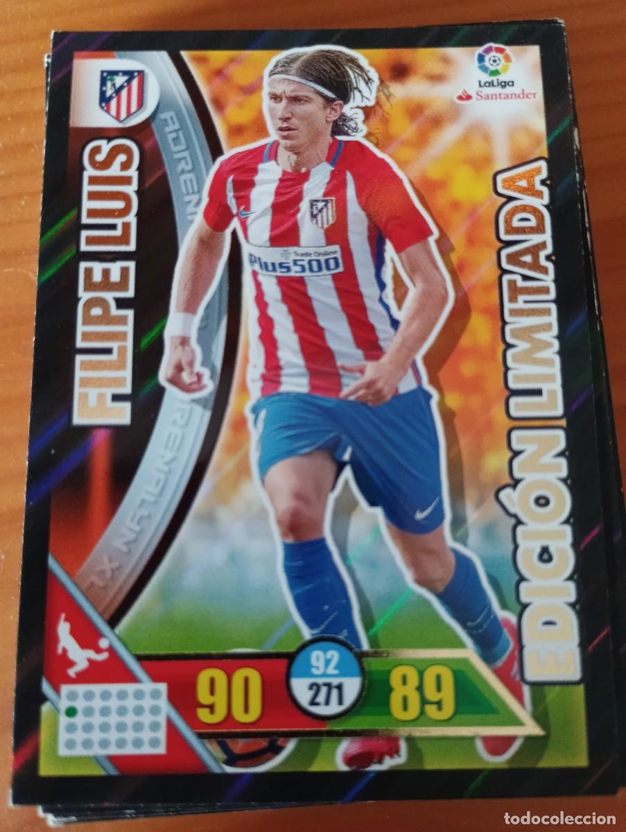 Cromos de f&uacute;tbol: FILIPE LUIS ATLETICO DE MADRID EDICION LIMITADA PANINI ADRENALYN XL LIGA 2016/17 16 17