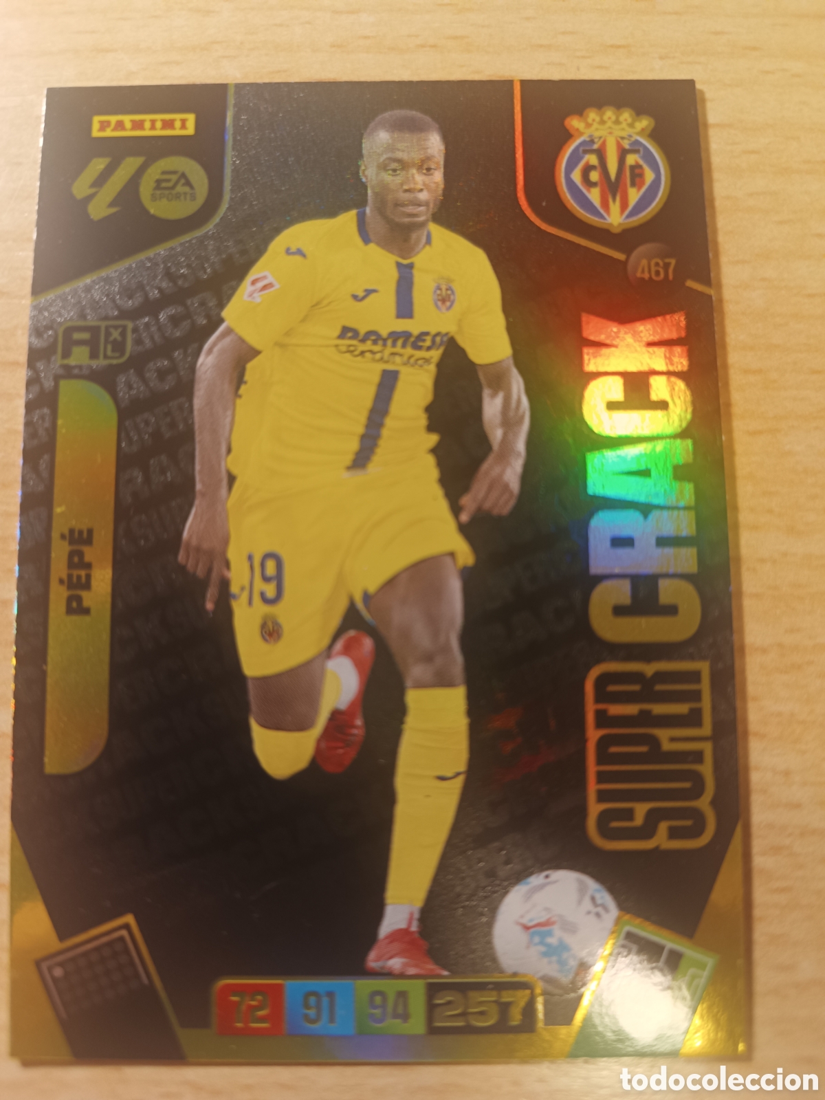 Cromos de f&uacute;tbol: 467 PEPE SUPERCRACK VILLARREAL SUPER CRACK ADRENALYN LIGA 25 26 2025 2026 PANINI