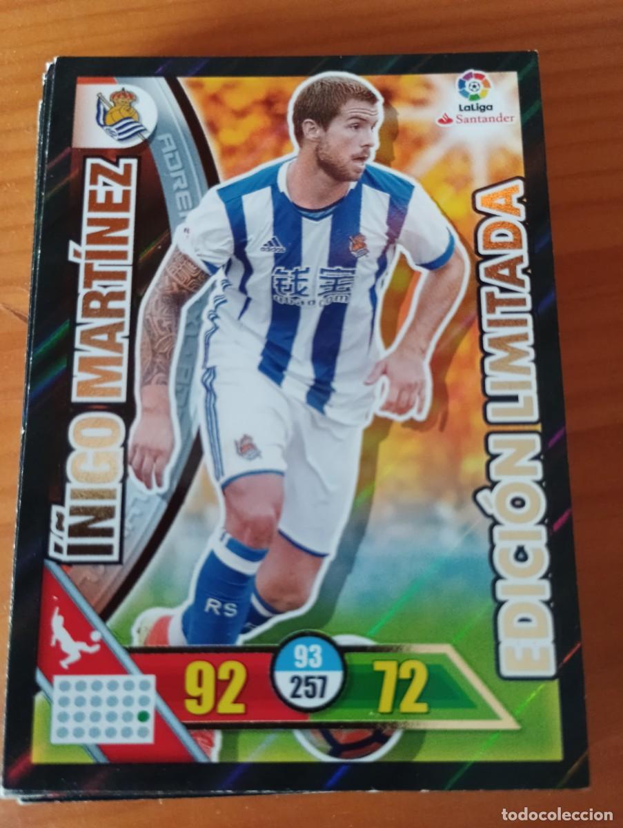 Cromos de f&uacute;tbol: I&Ntilde;IGO MARTINEZ / EDICION LIMITADA (REAL SOCIEDAD) ADRENALYN XL 2016 2017 PANINI 16 17
