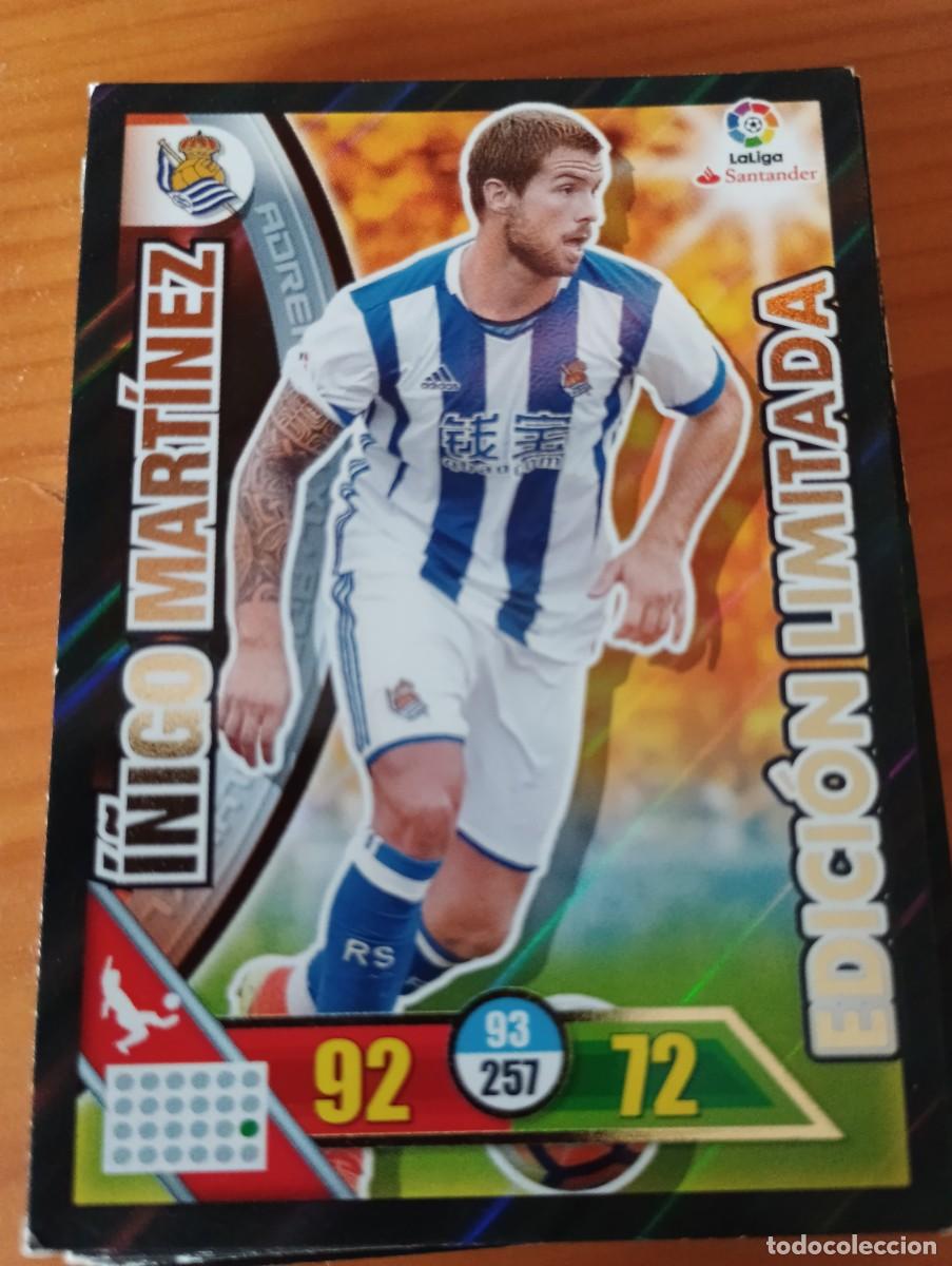 Cartes &agrave; collectionner de Football: I&Ntilde;IGO MARTINEZ / EDICION LIMITADA (REAL SOCIEDAD) ADRENALYN XL 2016 2017 PANINI 16 17