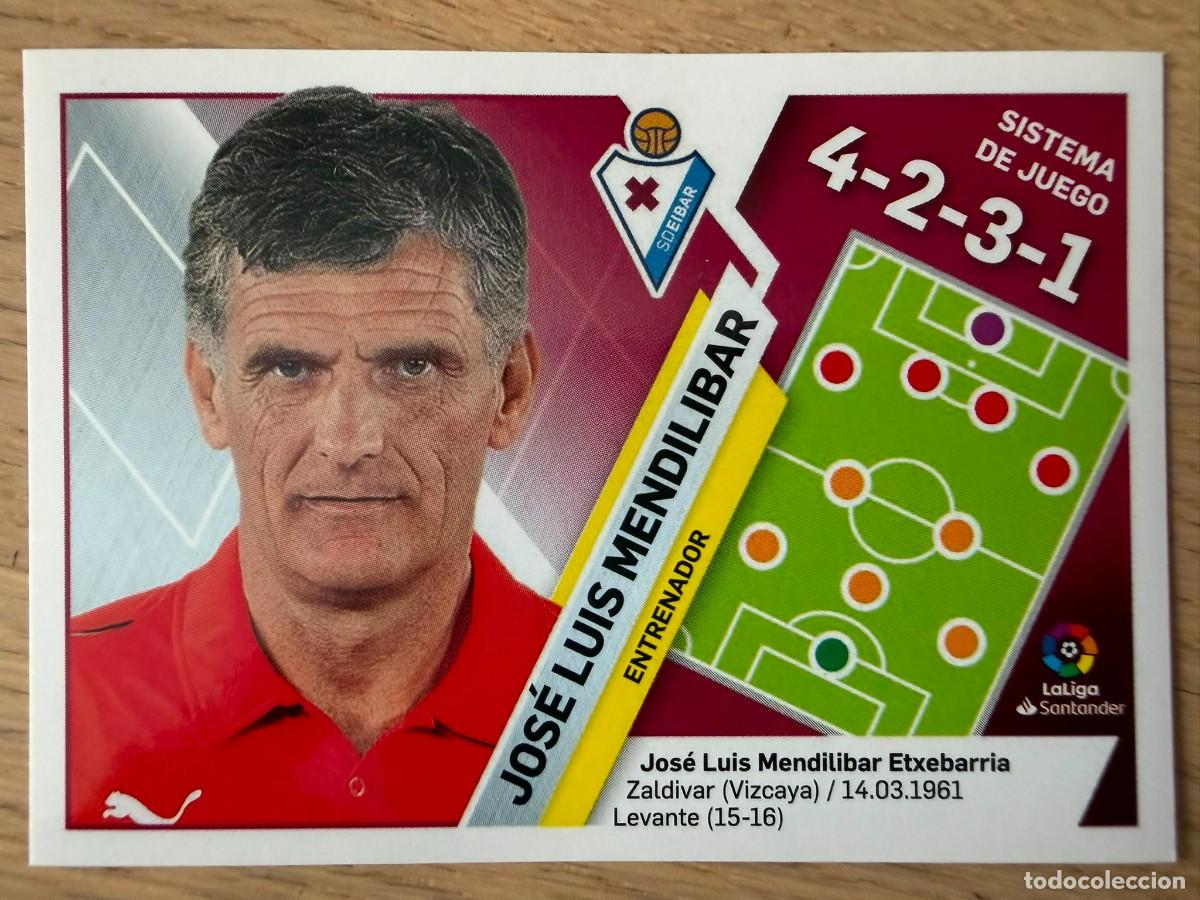 Football Stickers: 14 MENDILIBAR ENTRENADOR EIBAR 19 20 2019 2020 LIGA SANTANDER COLECCIONES ESTE SIN PEGAR STICKER