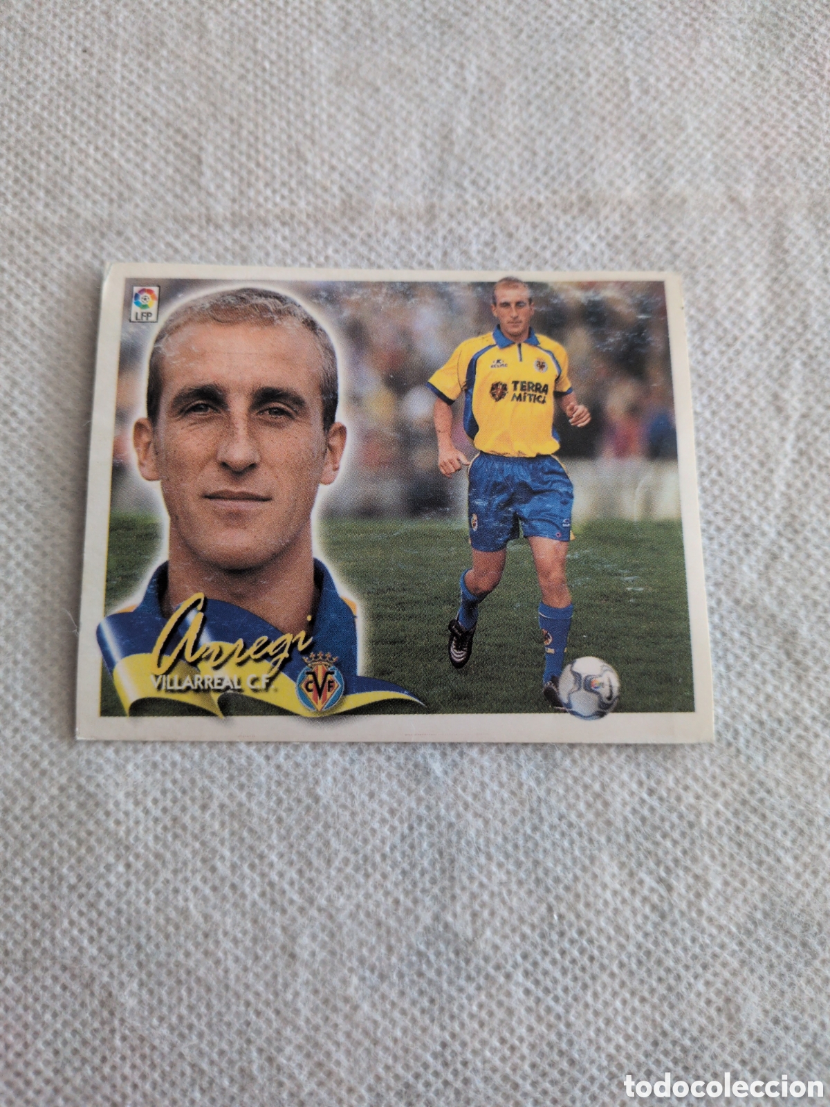 Cromos de f&uacute;tbol: Cromo 00-01 Arregui Villarreal Baja Sin pegar Ediciones Este