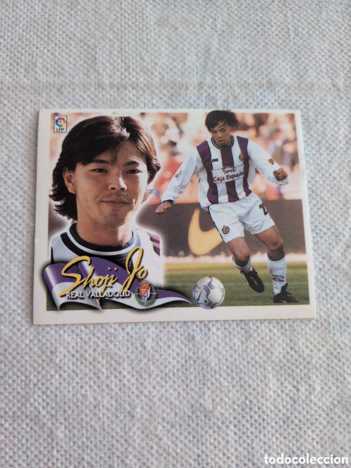 Cartes &agrave; collectionner de Football: CROMO LIGA 2000 2001 00 01 EDICIONES ESTE SHOJI JO VALLADOLID NUNCA PEGADO