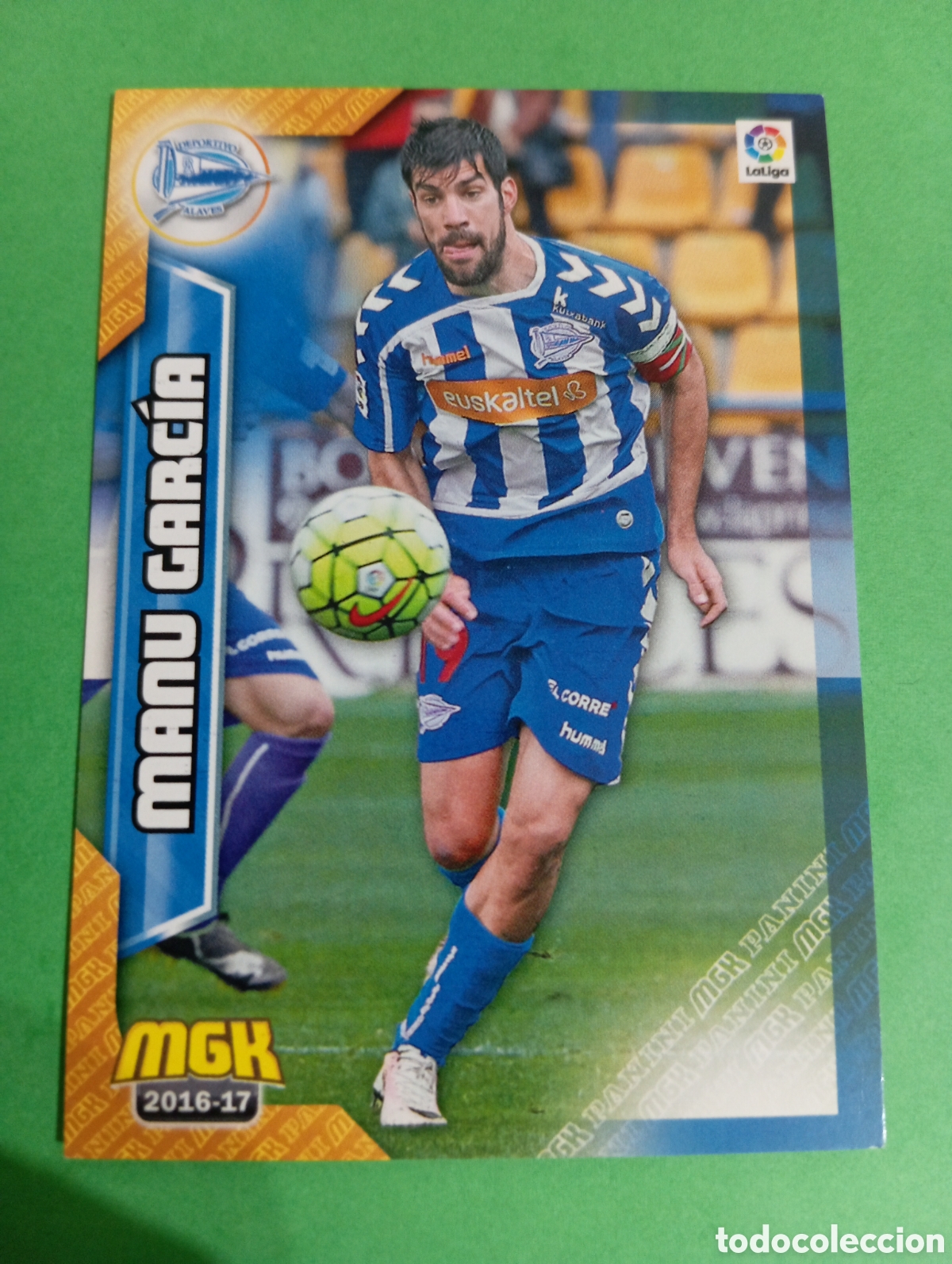 Cromos de f&uacute;tbol: Manu Garc&iacute;a Alav&eacute;s n&deg;12 / PANINI MEGACRACKS 2016/2017
