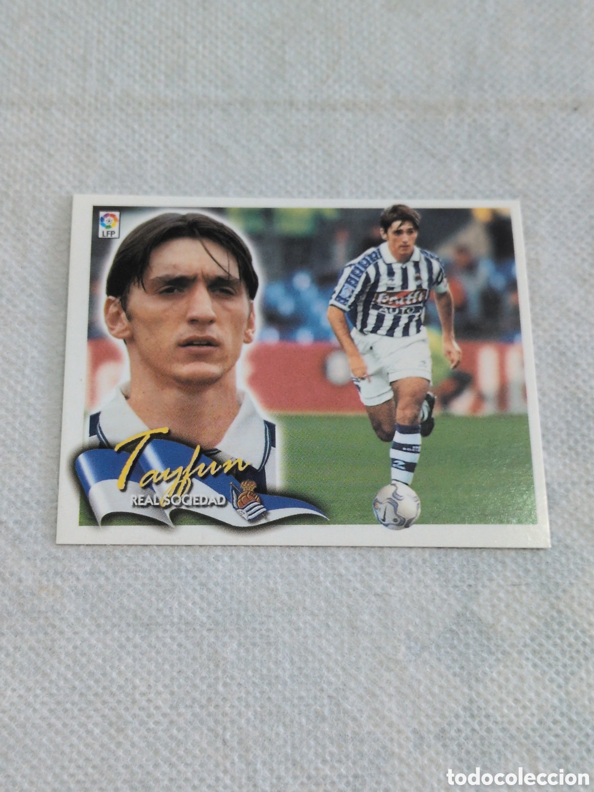 Fu&szlig;ball-Sticker: CROMO LIGA 2000 2001 00 01 EDICIONES ESTE TAYFUN REAL SOCIEDAD NUNCA PEGADO