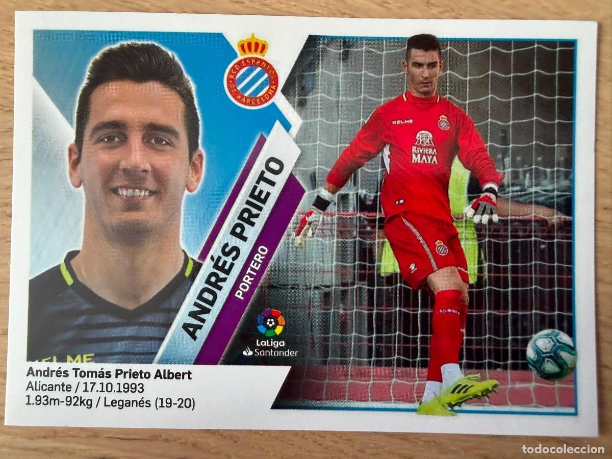 Football Stickers: 2 ANDRES PRIETO ESPANYOL ESPA&Ntilde;OL 19 20 2019 2020 LIGA SANTANDER COLECCIONES ESTE SIN PEGAR STICKER