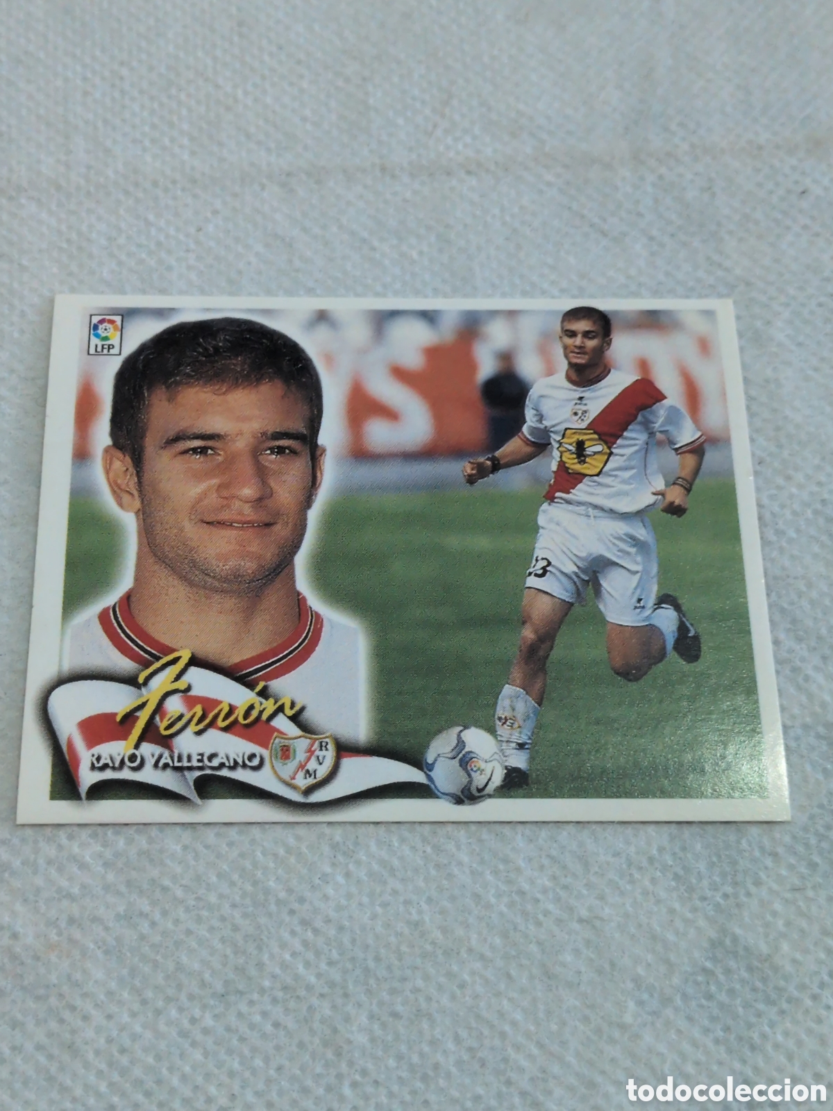Cromos de f&uacute;tbol: ESTE 00-01 BAJA FERRON RAYO NUEVO SIN PEGAR