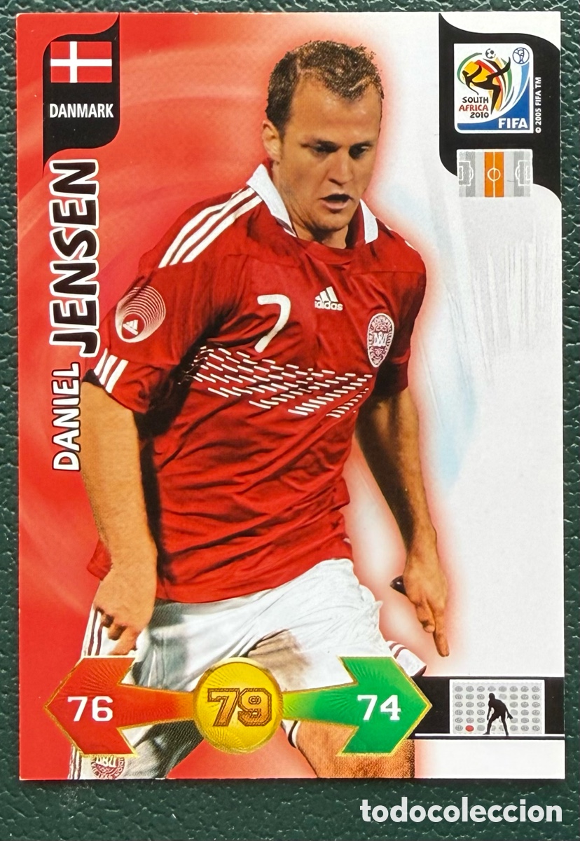 Cromos de Futebol: DANIEL JENSEN DINAMARCA FICHAS ALBUM ADRENALYN XL MUNDIAL SOUTH AFRICA 2010