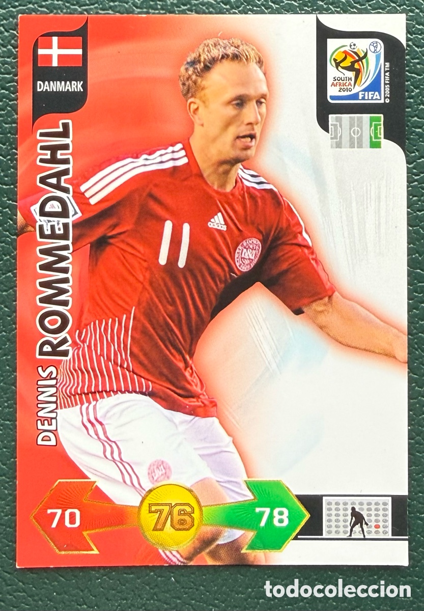 Cromos de f&uacute;tbol: DENNIS ROMMEDAHL DINAMARCA FICHAS ALBUM ADRENALYN XL MUNDIAL SOUTH AFRICA 2010
