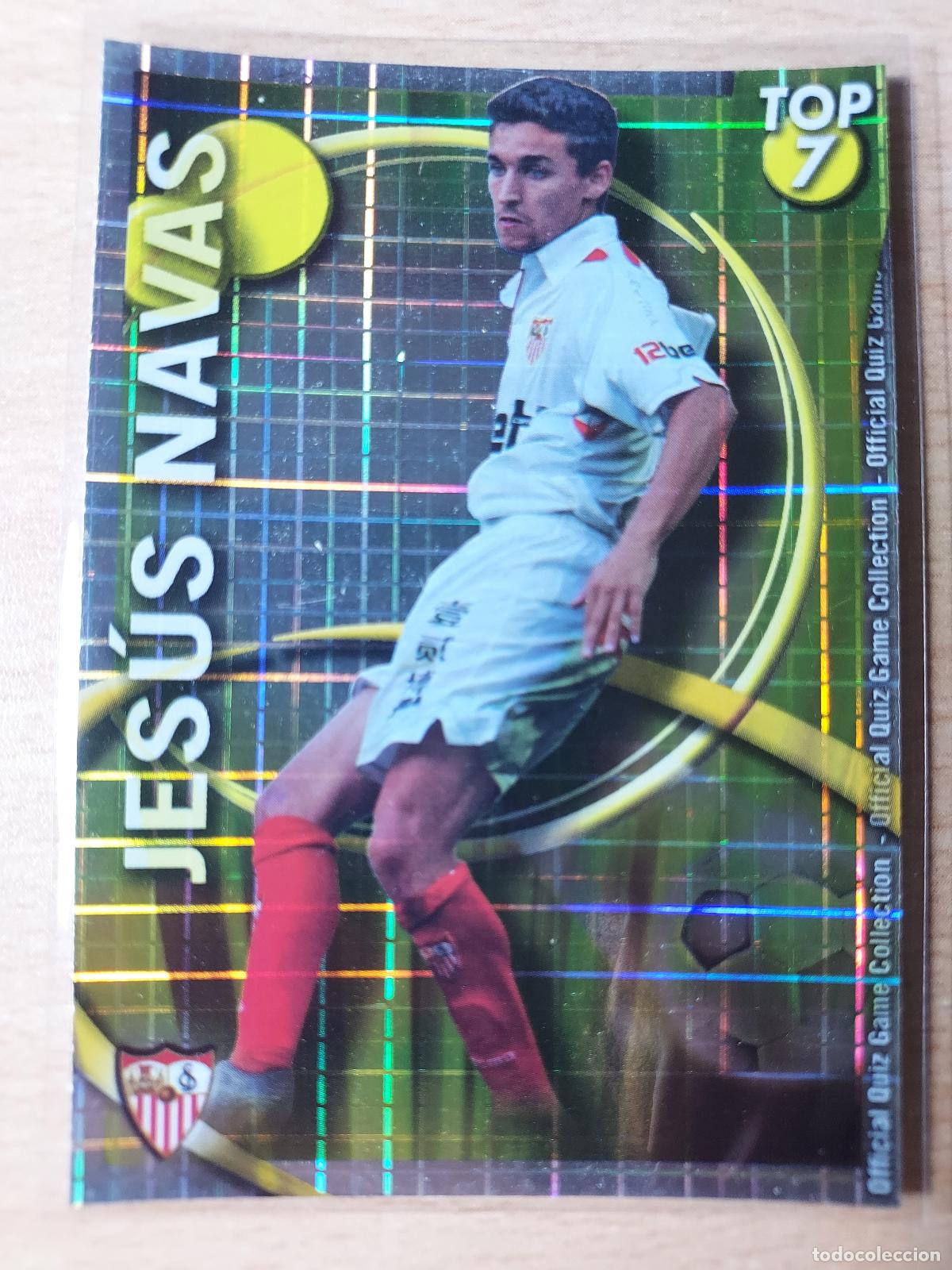 Cromos de f&uacute;tbol: 2010-2011 - 597 JESUS NAVAS (CUADRADOS AMARILLO) - SEVILLA FC - MUNDICROMO