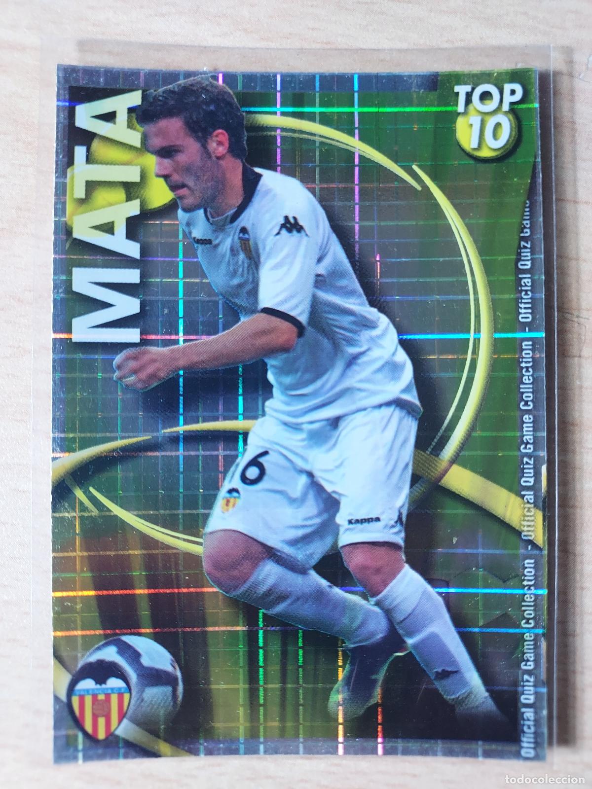 Football Stickers: 2010-2011 - 616 MATA (CUADRADOS AMARILLO) - VALENCIA CF - MUNDICROMO