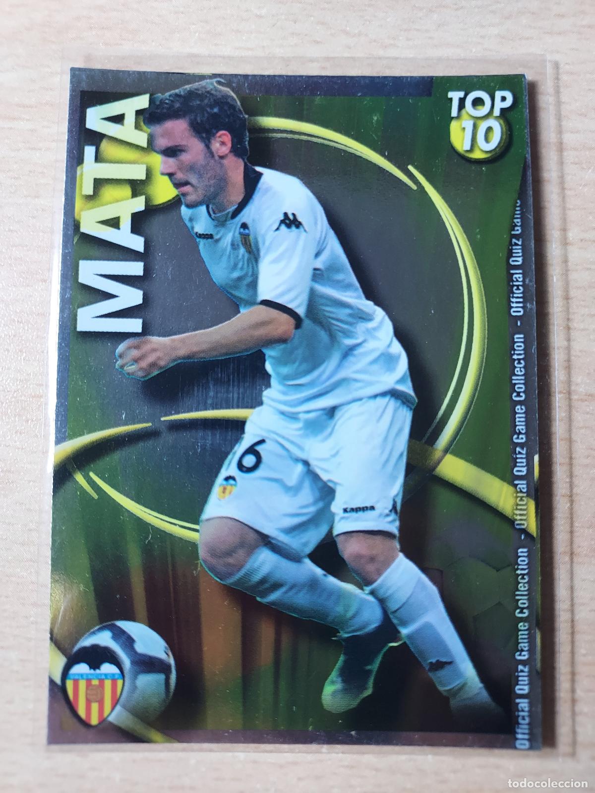 Football Stickers: 2010-2011 - 616 MATA (LISO AMARILLO) - VALENCIA CF - MUNDICROMO