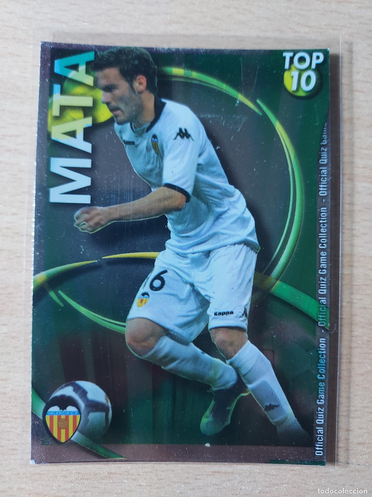 Football Stickers: 2010-2011 - 616 MATA (LISO VERDE) - VALENCIA CF - MUNDICROMO