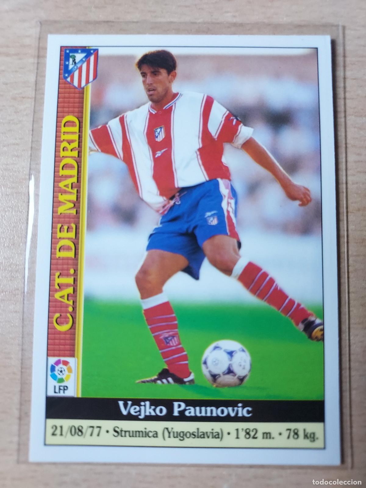 Cartes &agrave; collectionner de Football: 1999-2000 - 490 PAUNOVIC - ATLETICO DE MADRID - MUNDICROMO