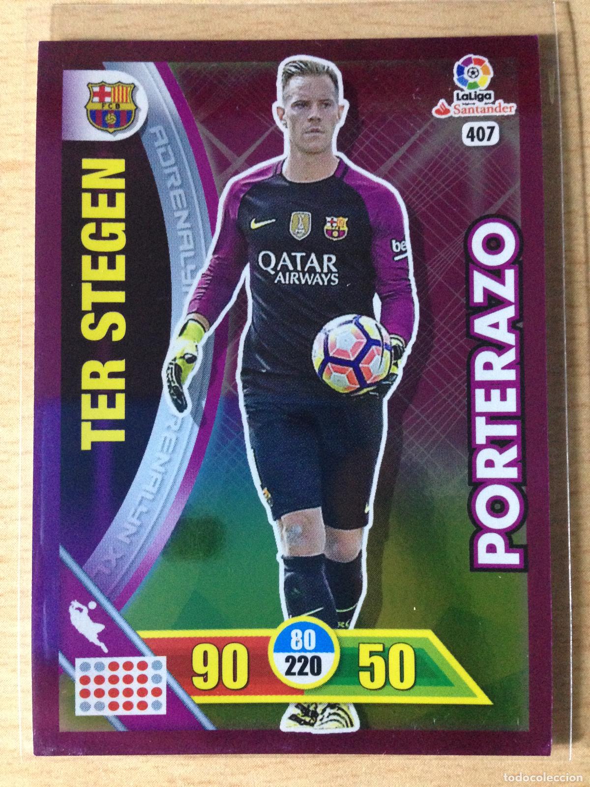 Football Stickers: 2016-2017 - 407 TER STEGEN - FC BARCELONA - PANINI ADRENALYN