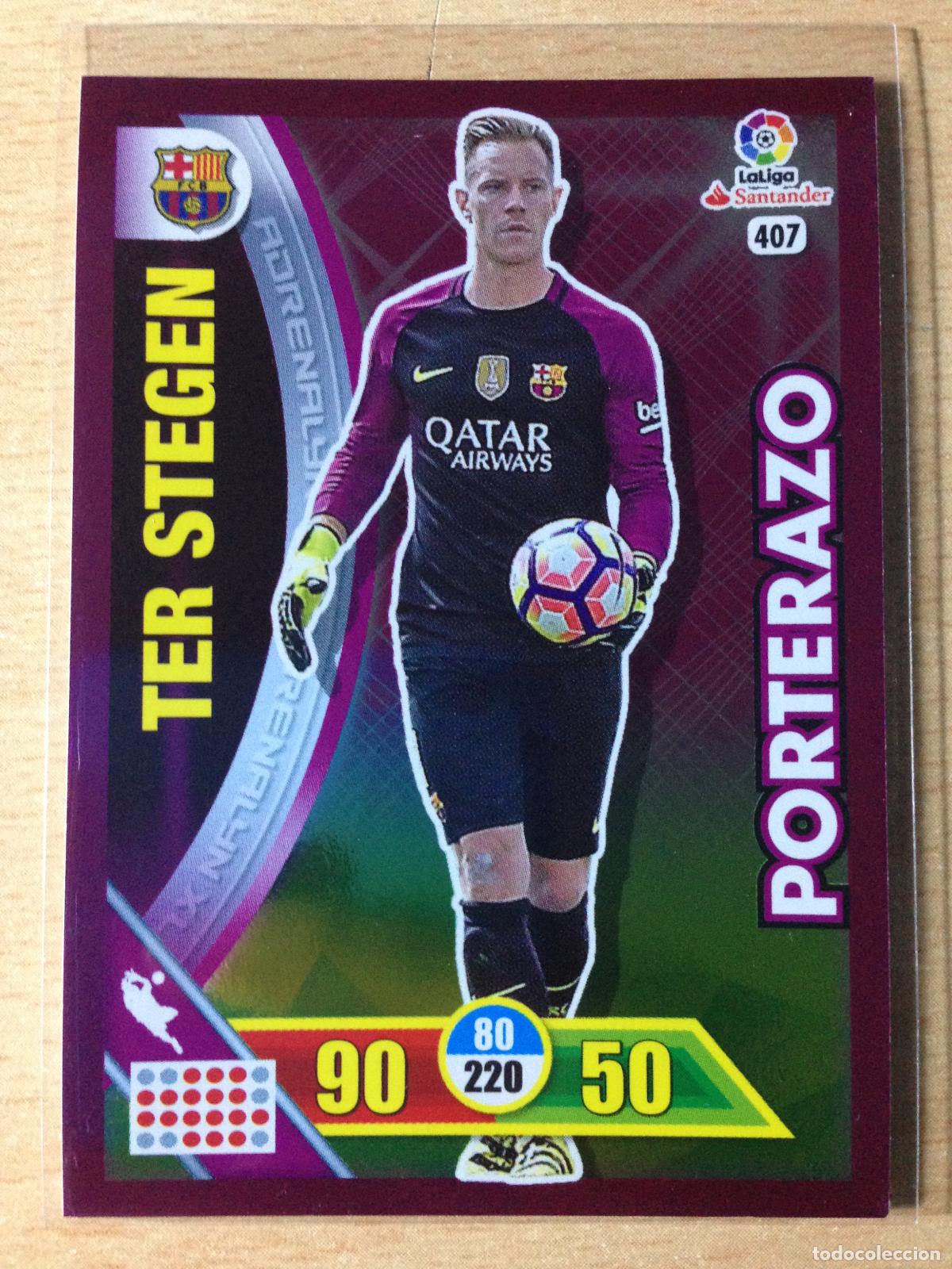 Football Stickers: 2016-2017 - 407 TER STEGEN - FC BARCELONA - PANINI ADRENALYN