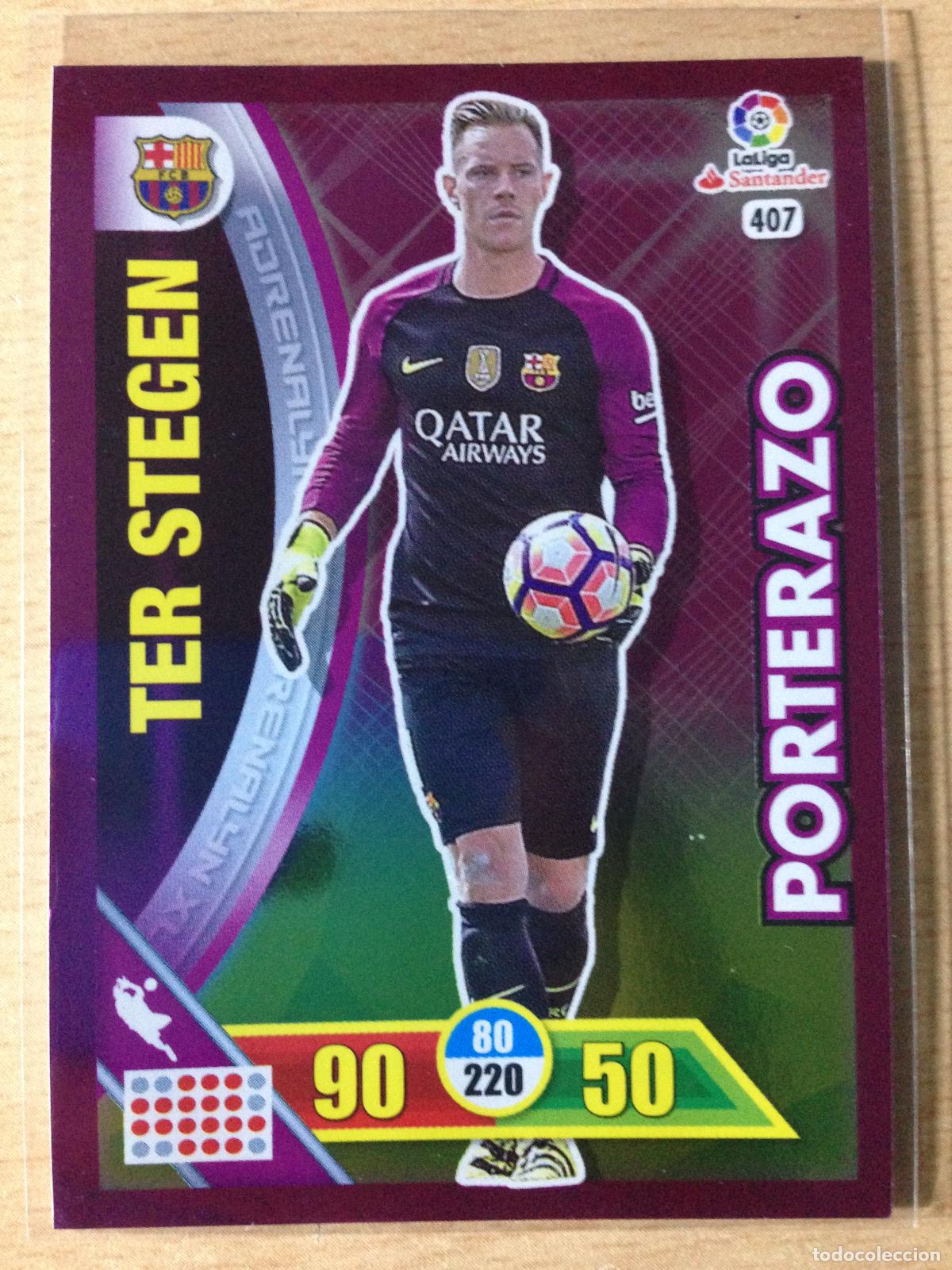 Football Stickers: 2016-2017 - 407 TER STEGEN - FC BARCELONA - PANINI ADRENALYN