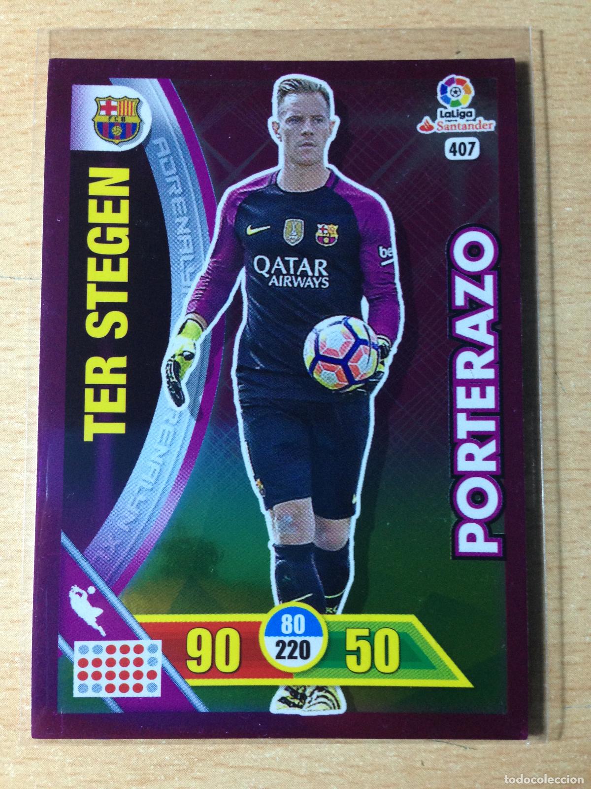 Football Stickers: 2016-2017 - 407 TER STEGEN - FC BARCELONA - PANINI ADRENALYN