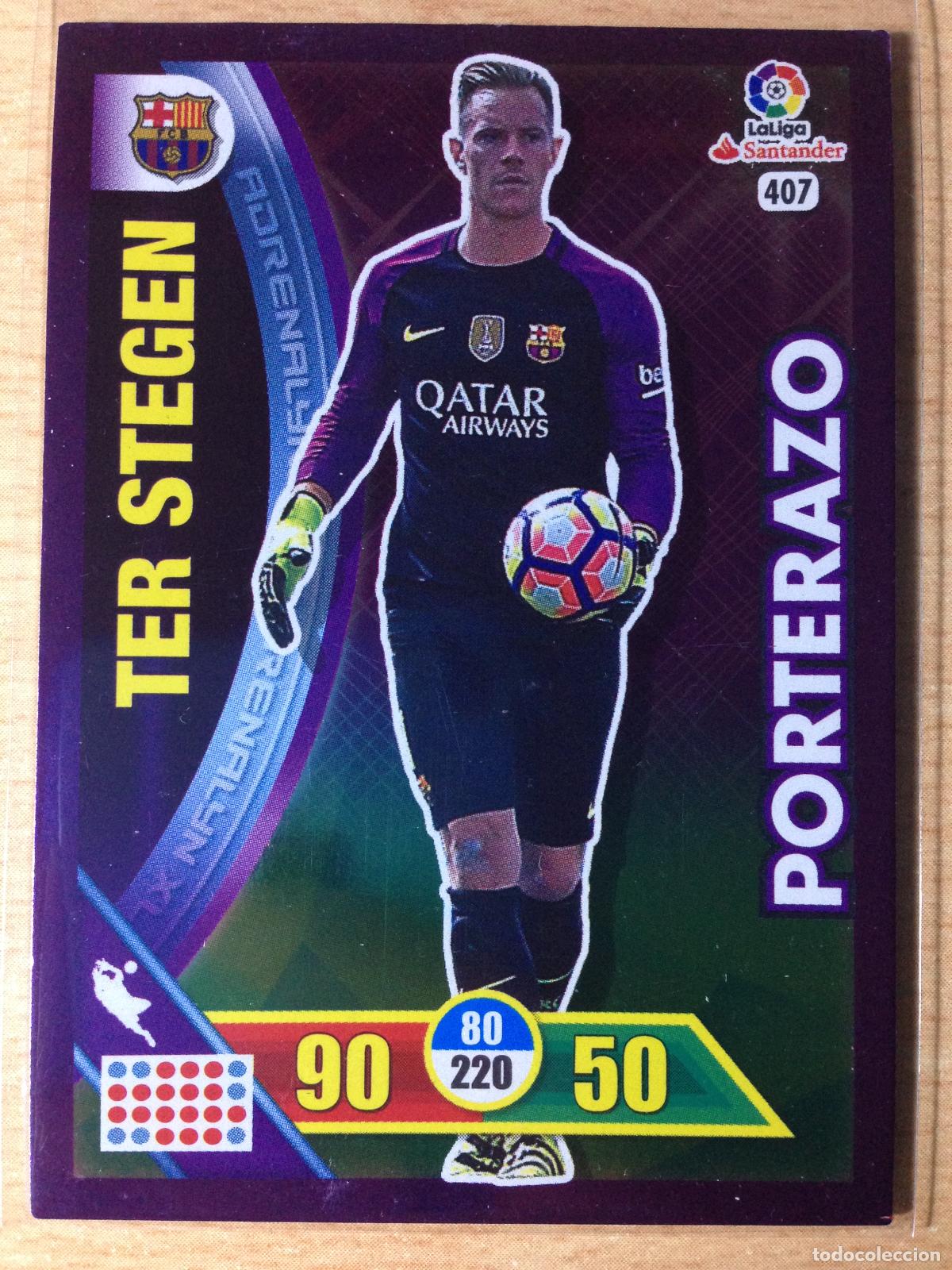 Football Stickers: 2016-2017 - 407 TER STEGEN - FC BARCELONA - PANINI ADRENALYN