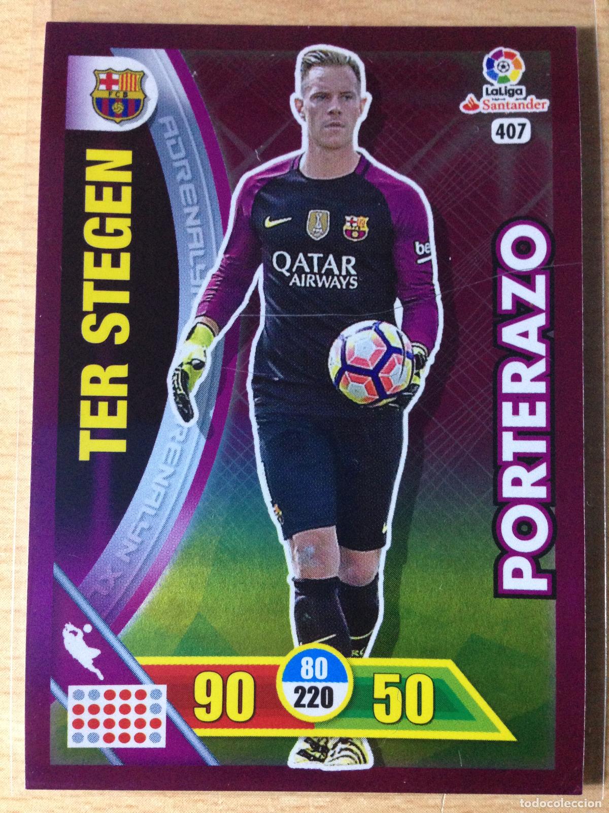 Football Stickers: 2016-2017 - 407 TER STEGEN - FC BARCELONA - PANINI ADRENALYN