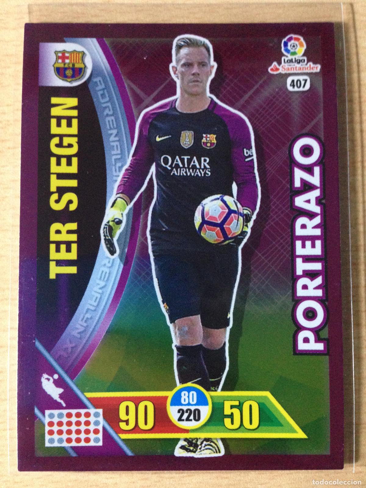 Football Stickers: 2016-2017 - 407 TER STEGEN - FC BARCELONA - PANINI ADRENALYN
