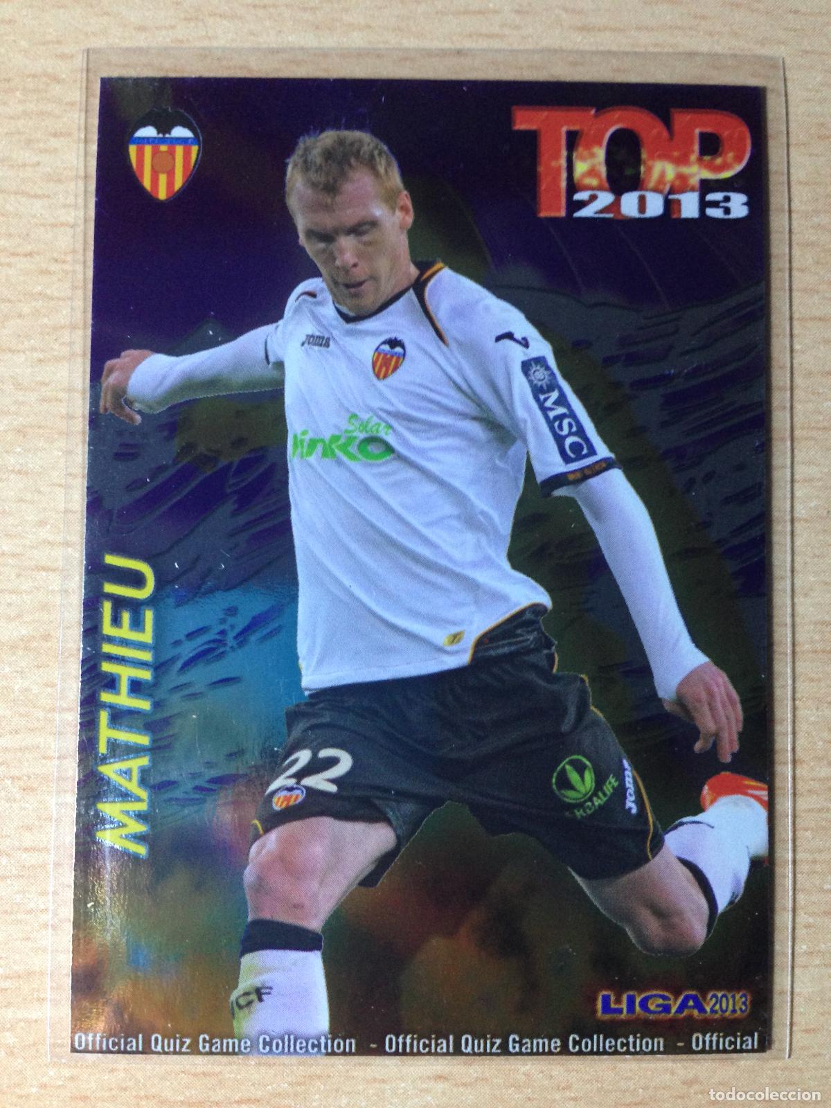 Cromos de f&uacute;tbol: 2012-2013 - 579 MATHIEU (LISO MORADO) - VALENCIA CF - MUNDICROMO