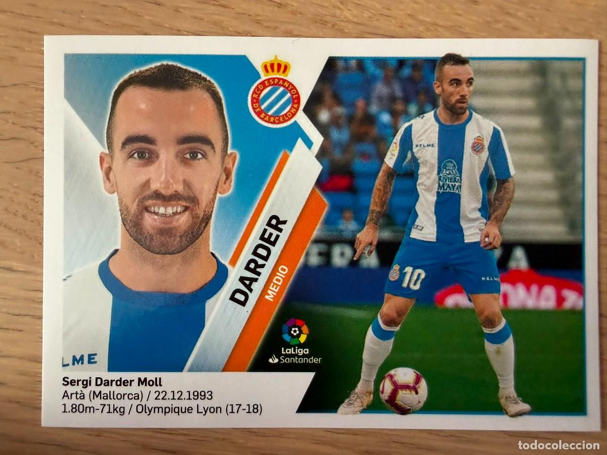 Cromos de f&uacute;tbol: 10 DARDER ESPANYOL ESPA&Ntilde;OL 19 20 2019 2020 LIGA SANTANDER COLECCIONES ESTE SIN PEGAR STICKER