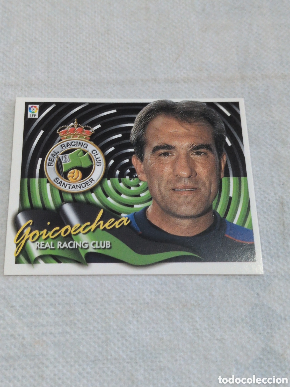 Cromos de f&uacute;tbol: GOICOECHEA RACING SANTANDER ENTRENADOR LIGA ESTE 2000/01 00 01 NUNCA PEGADO SIN PEGAR