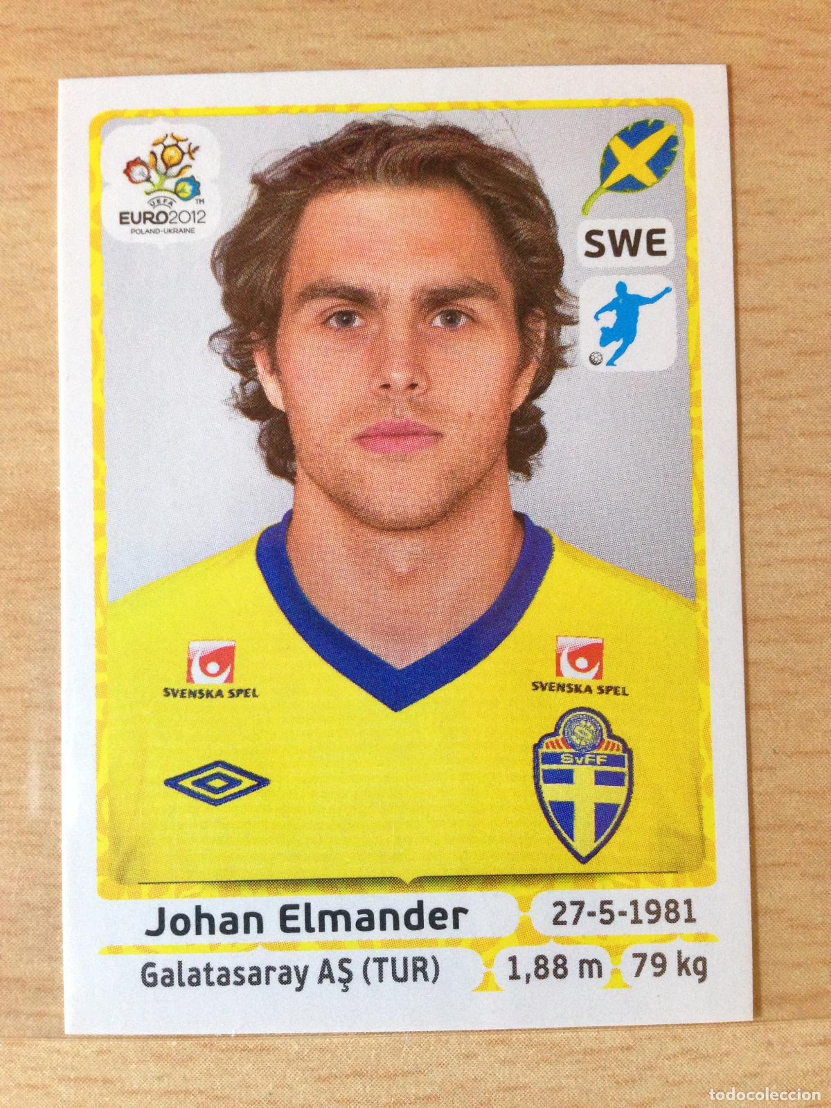 Figurine di Calcio: 2012 - 450 JOHAN ELMANDER - SUECIA - PANINI UEFA EURO 2012