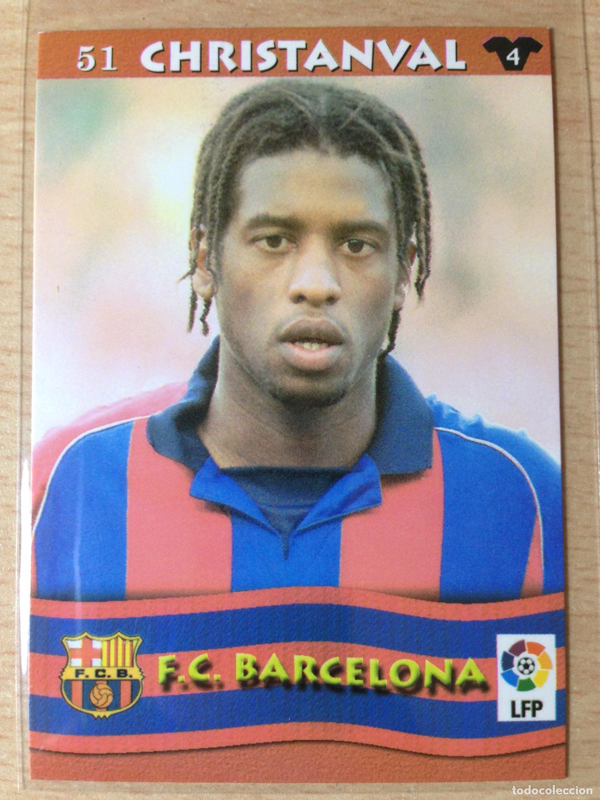 Figurine di Calcio: 2002-2003 - 51 CHRISTANVAL - FC BARCELONA - MUNDICROMO TOP LIGA