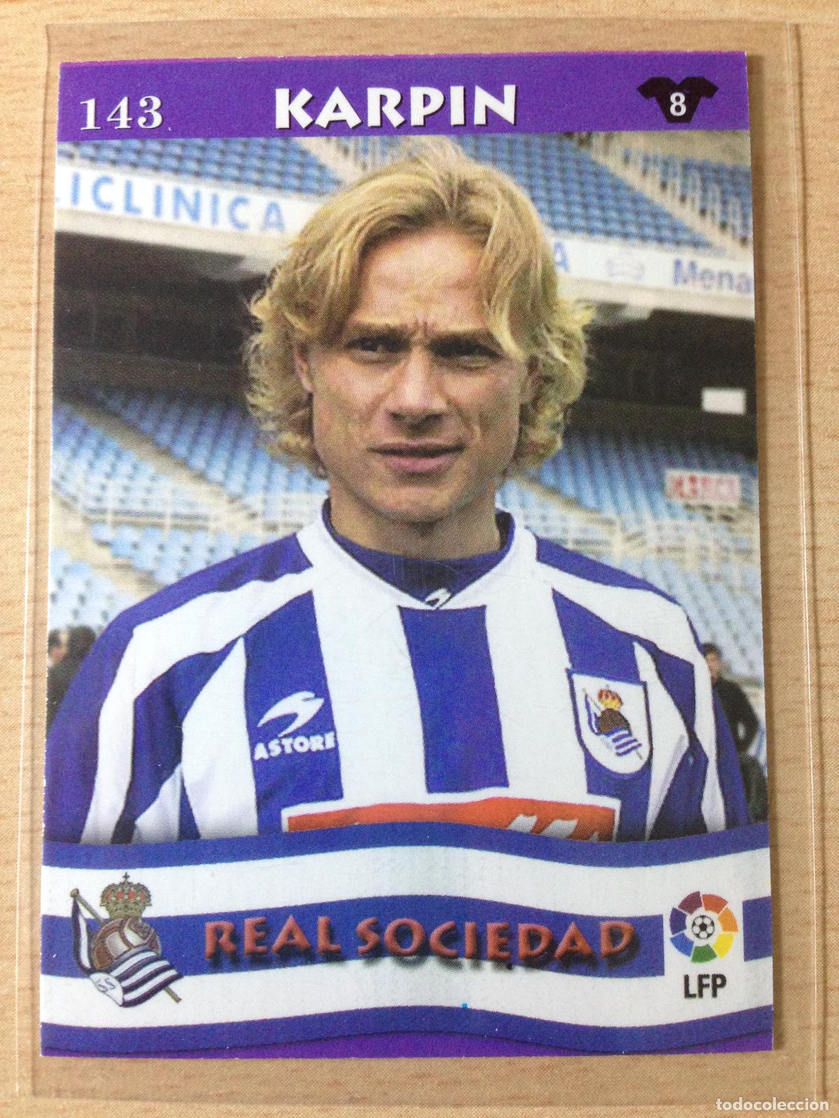 Cromos de Futebol: 2002-2003 - 143 KARPIN - REAL SOCIEDAD - MUNDICROMO TOP LIGA