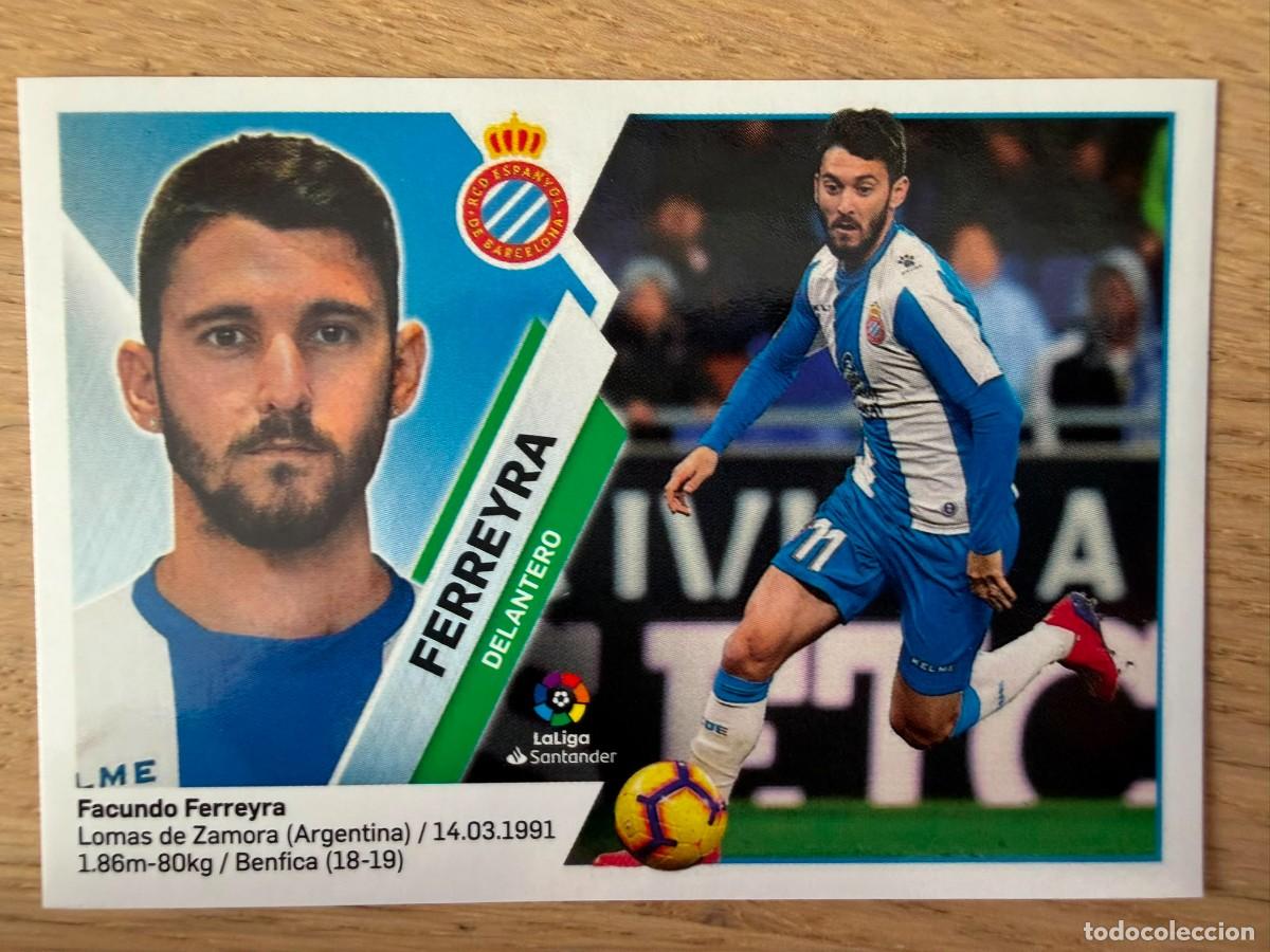Cartes &agrave; collectionner de Football: 15 FERREYRA ESPANYOL ESPA&Ntilde;OL 19 20 2019 2020 LIGA SANTANDER COLECCIONES ESTE SIN PEGAR STICKER