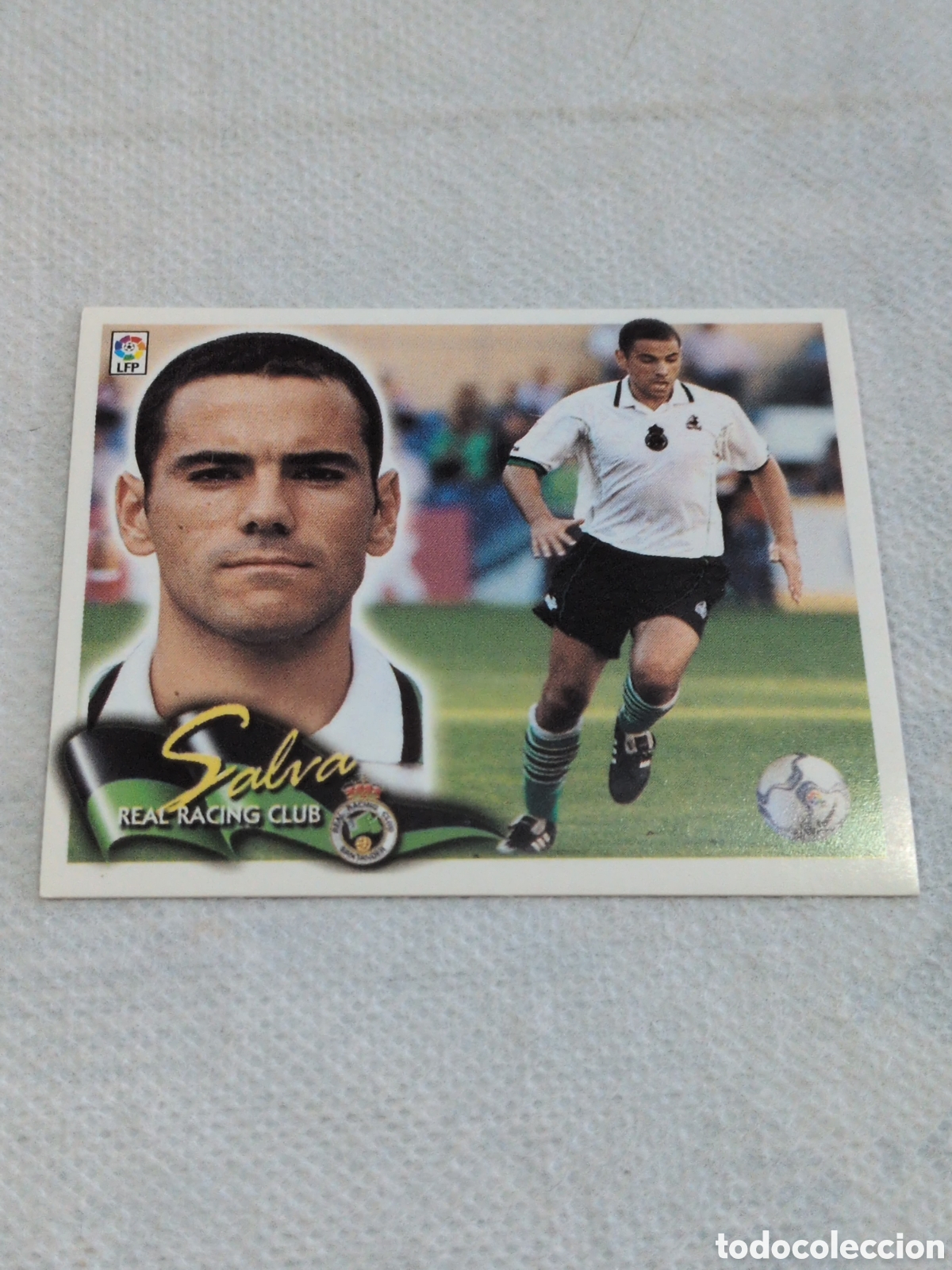 Cartes &agrave; collectionner de Football: Racing de Santander - Salva - BAJA - Ediciones Este Liga 2000-2001, 00-01 - Nunca Pegado