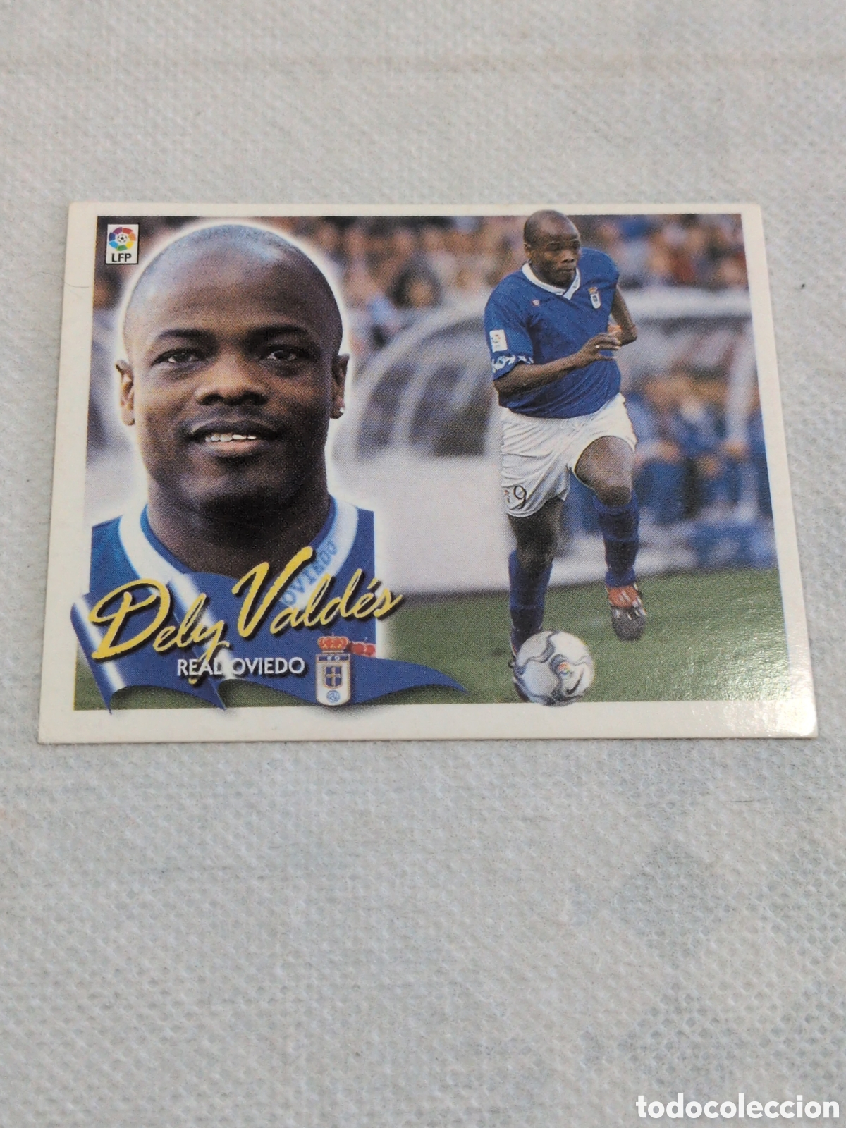 Cromos de Futebol: DELY VALDES OVIEDO BAJA LIGA ESTE 2000/01 00 01 NUNCA PEGADO SIN PEGAR