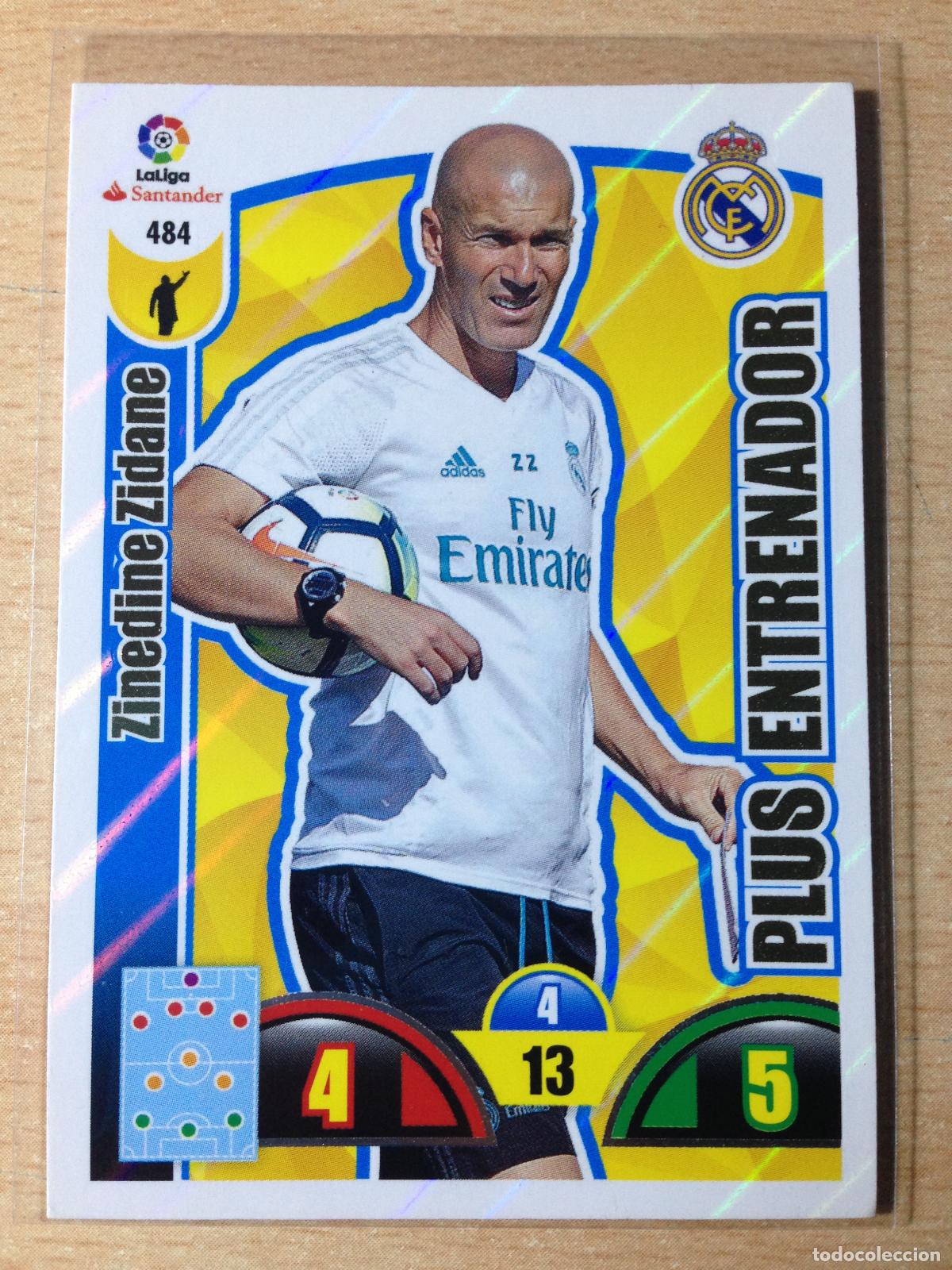Cromos de f&uacute;tbol: 2017-2018 - 484 ZINEDINE ZIDANE - REAL MADRID - PANINI ADRENALYN