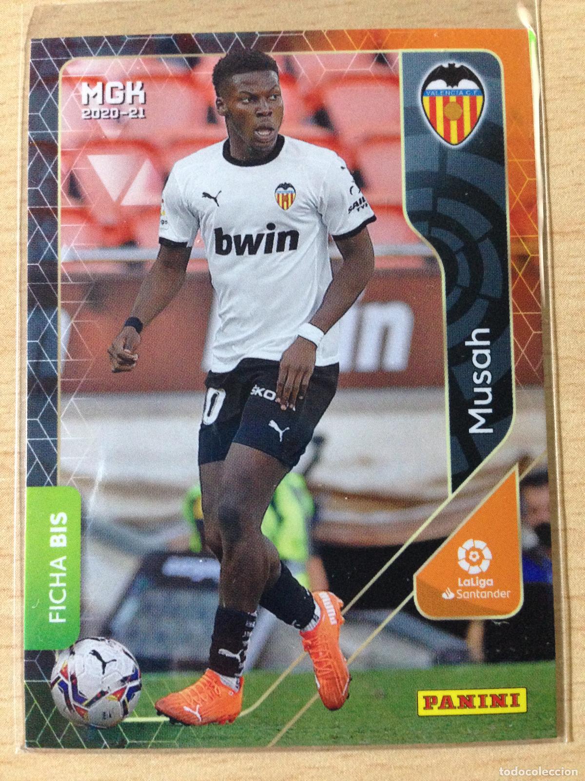 Football Stickers: 2020-2021 - 300 BIS MUSAH - VALENCIA CF - MUNDICROMO