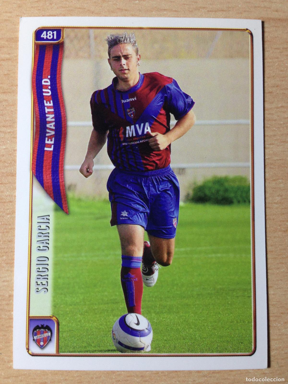 Cromos de Futebol: 2004-2005 - 481 SERGIO GARCIA - LEVANTE UD - MUNDICROMO