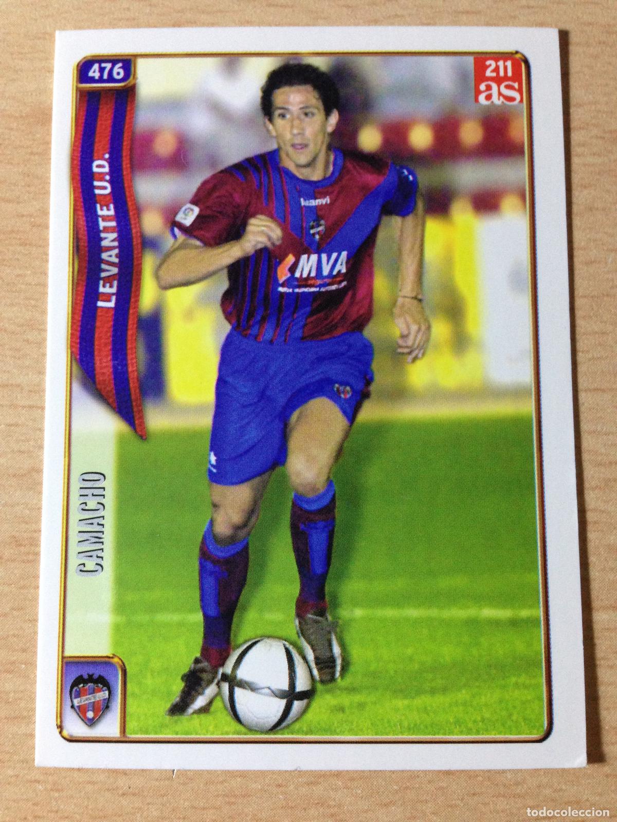 Fu&szlig;ball-Sticker: 2004-2005 - 476 CAMACHO - LEVANTE UD - MUNDICROMO DIARIO AS