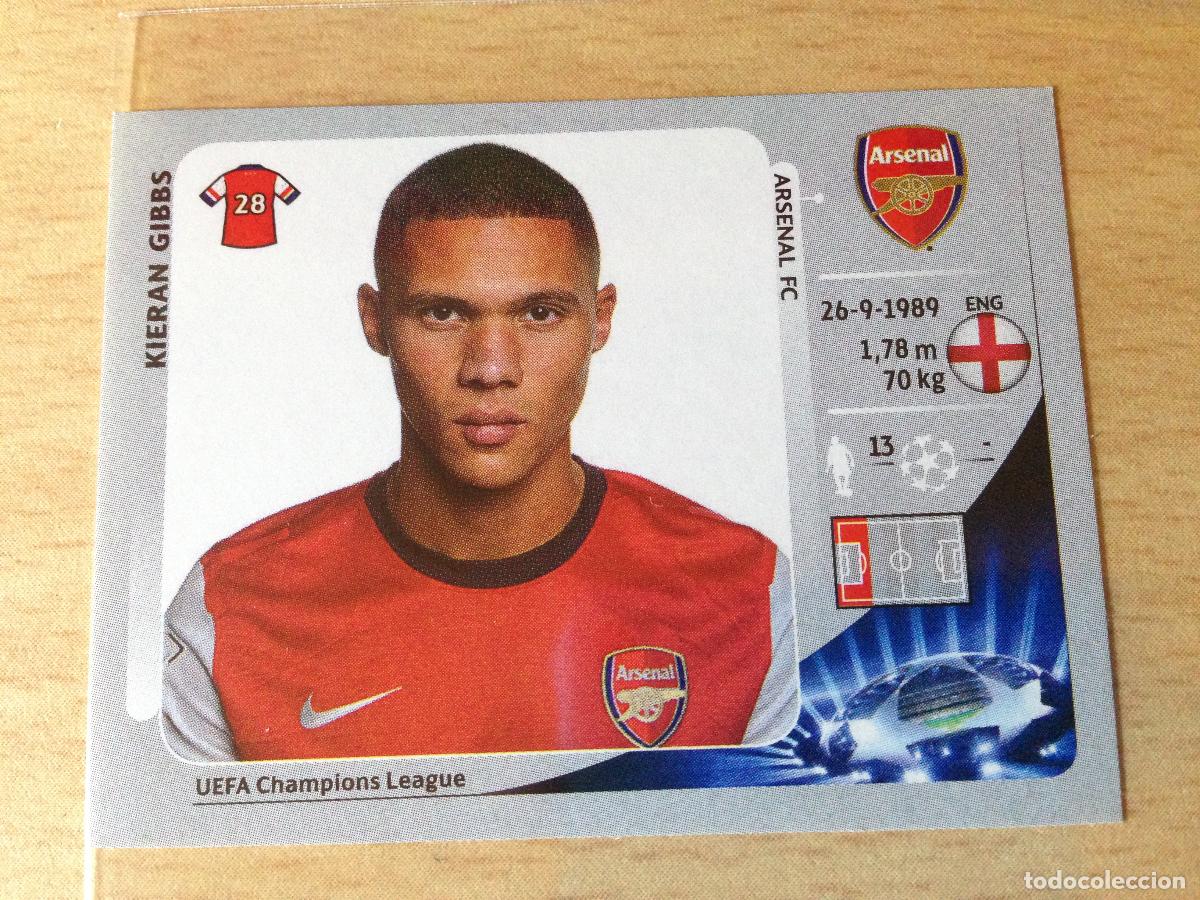 Cromos de Futebol: 2012-2013 - 91 KIERAN GIBBS - ARSENAL FC - PANINI CHAMPIONS LEAGUE