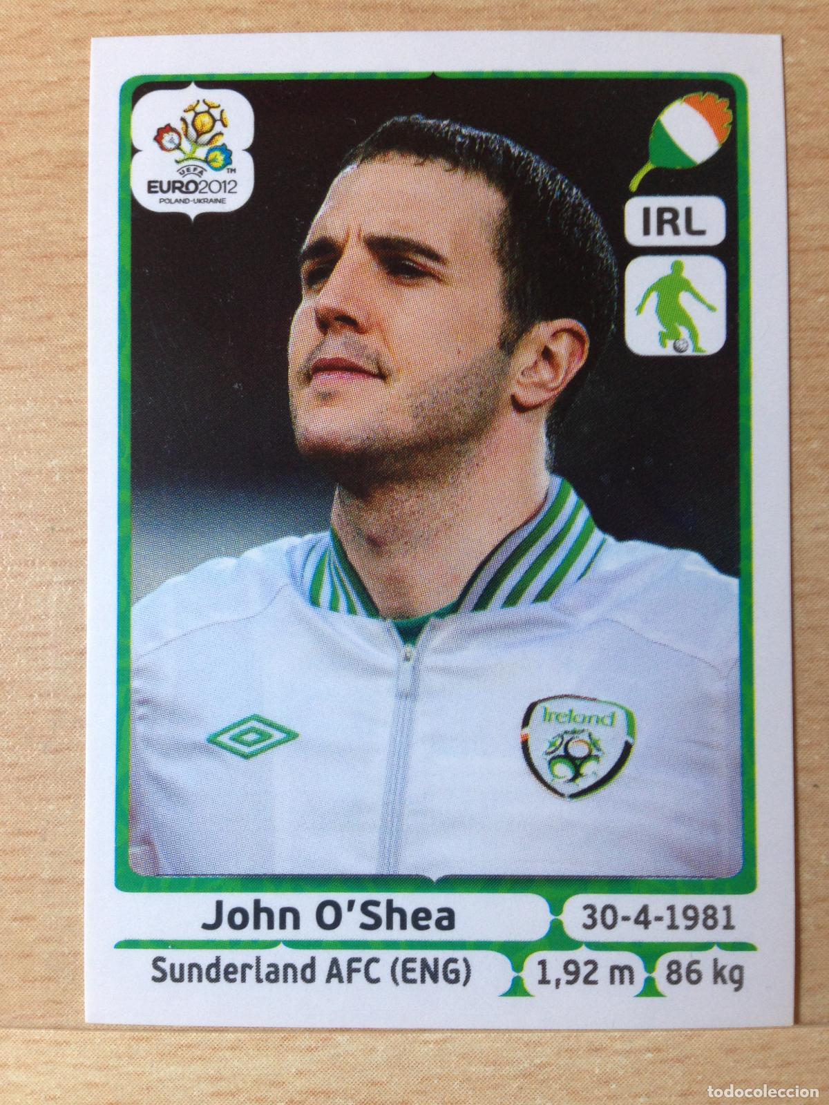 Cromos de Futebol: 2012 - 349 JOHN O&acute;SHEA - IRLANDA - PANINI UEFA EURO 2012