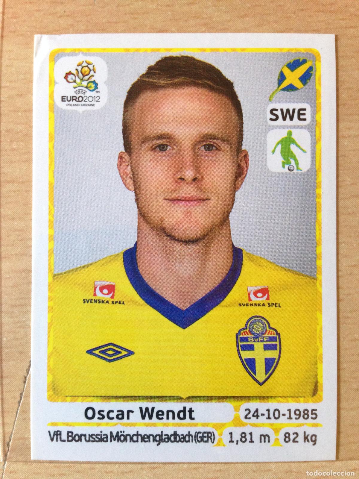 Cromos de Futebol: 2012 - 439 OSCAR WENDT - SUECIA - PANINI UEFA EURO 2012