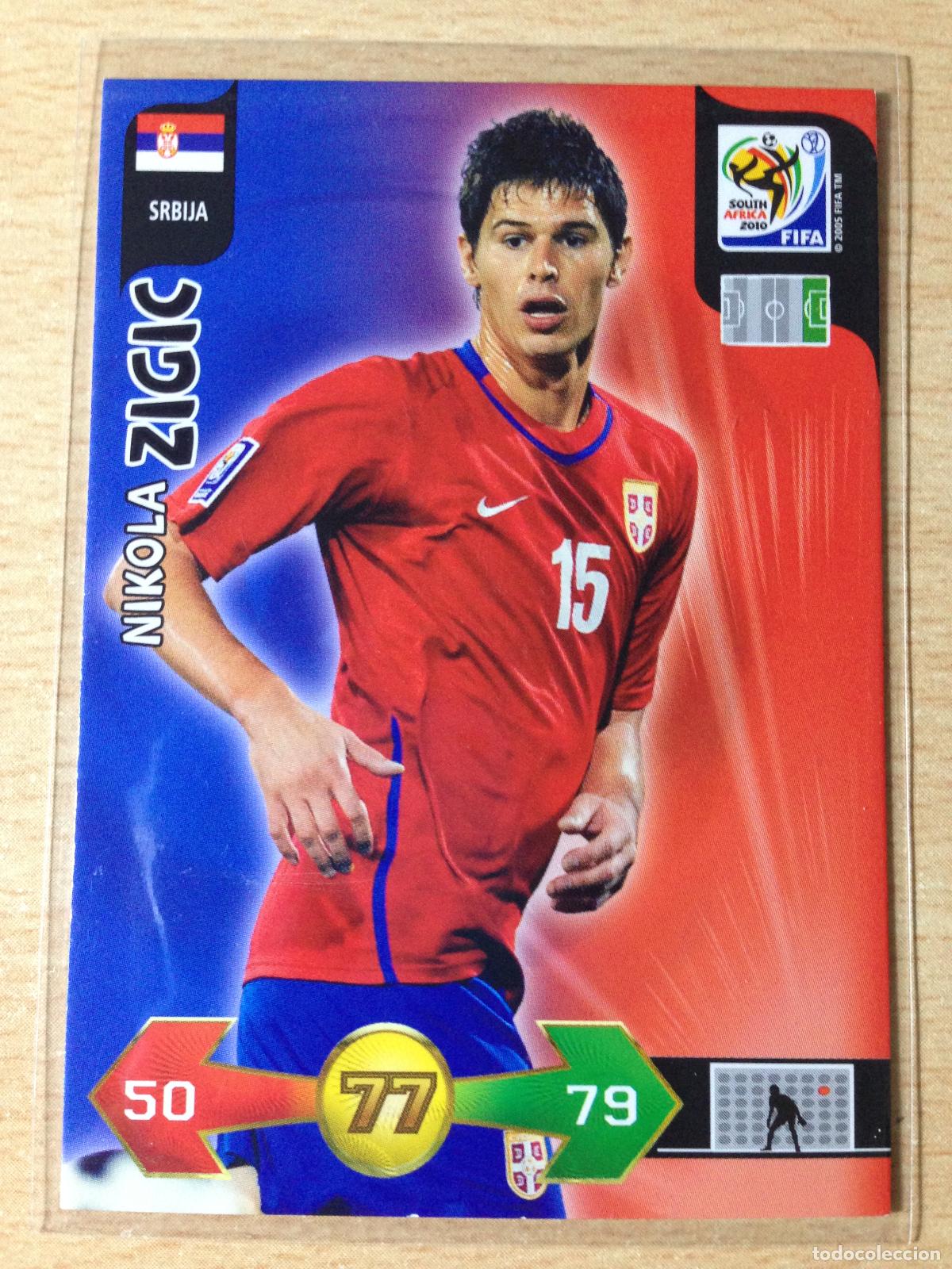 Cromos de Futebol: 2010 - NIKOLA ZIGIC - SERBIA - PANINI ADRENALYN FIFA WORLD CUP